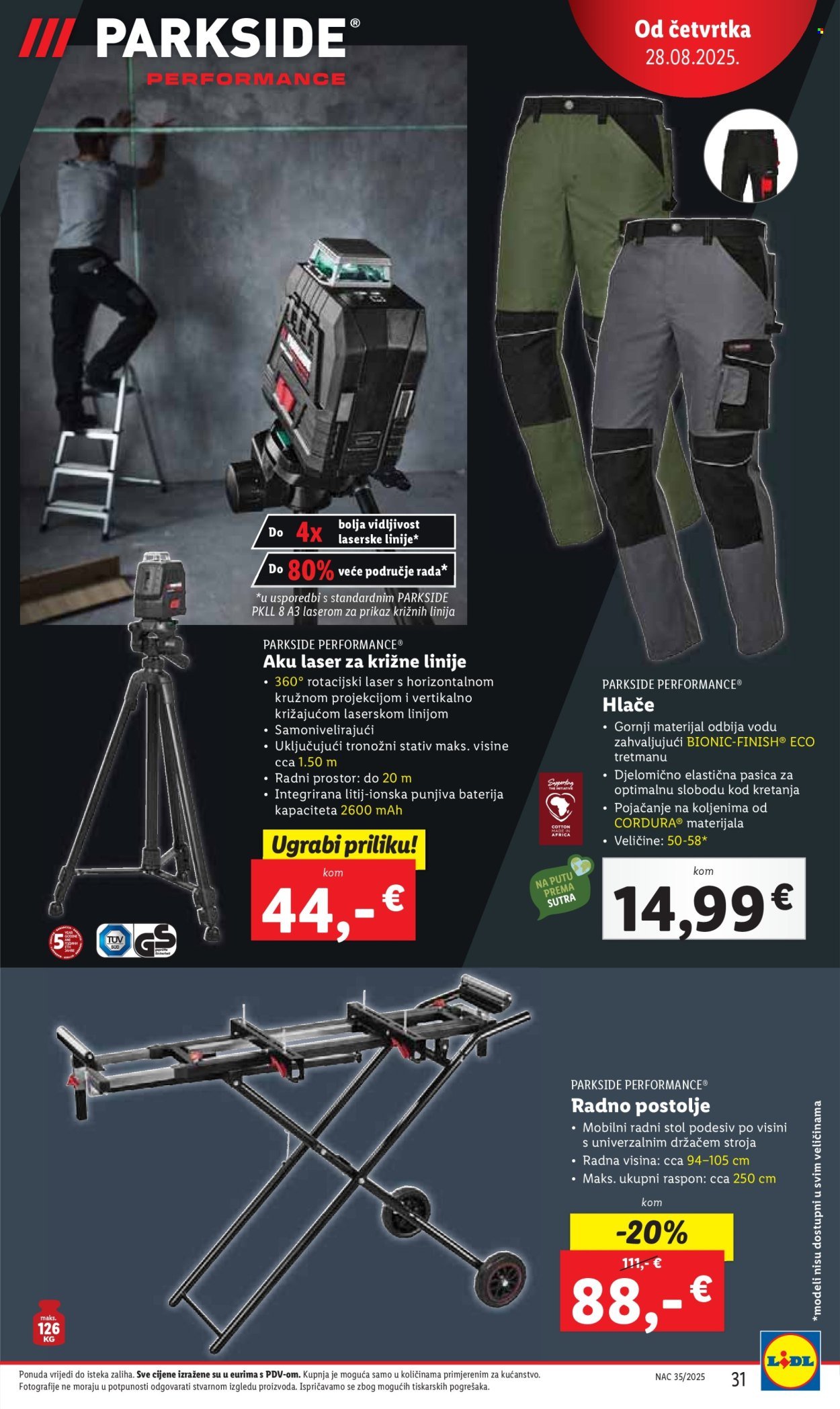 LIDL katalog - Od četvrtka 28.08.2025.
