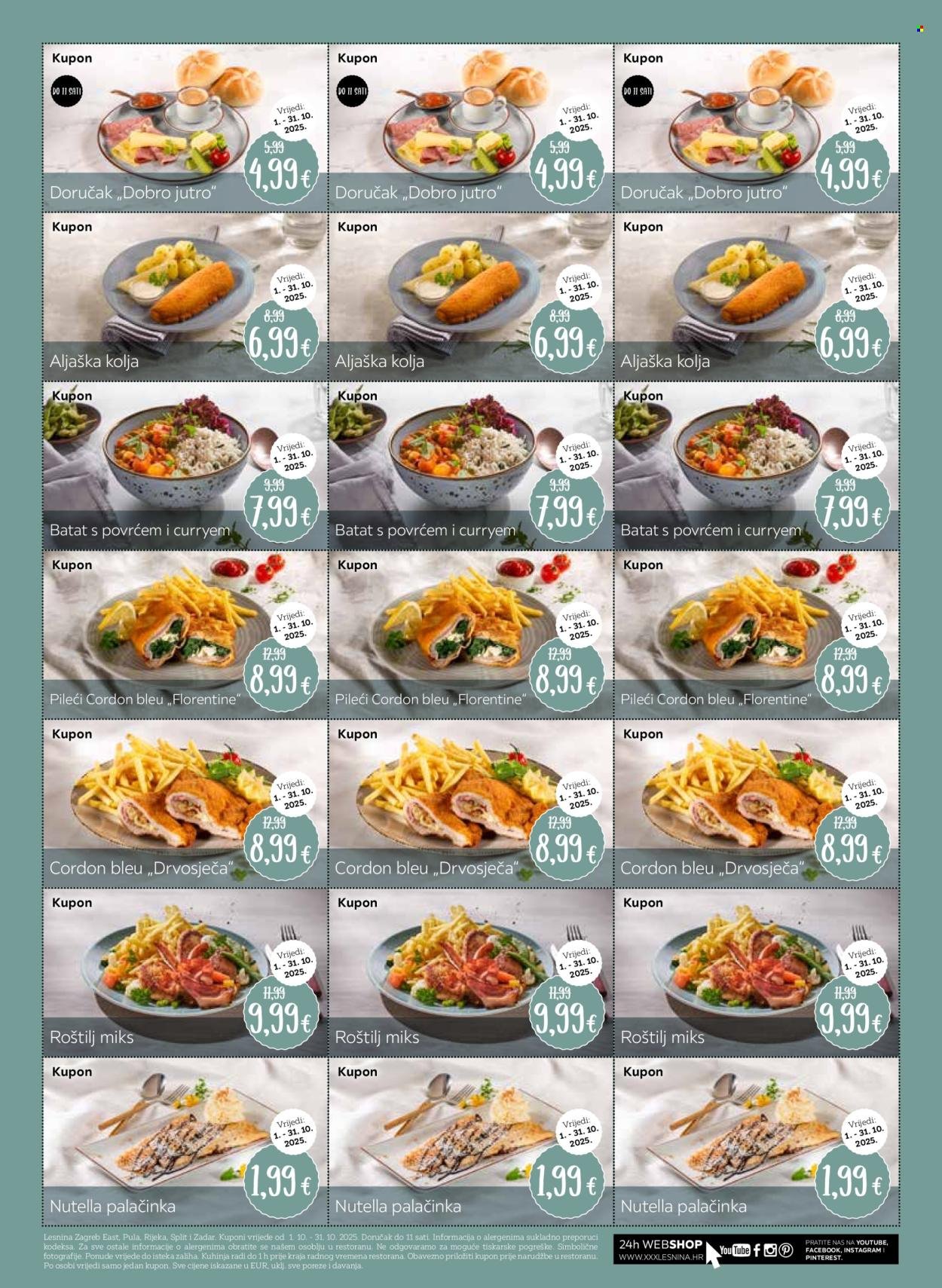 LESNINA katalog - Kupni za restoran Lesnina Zagreb East, Pula, Rijeka, Split i Zadar