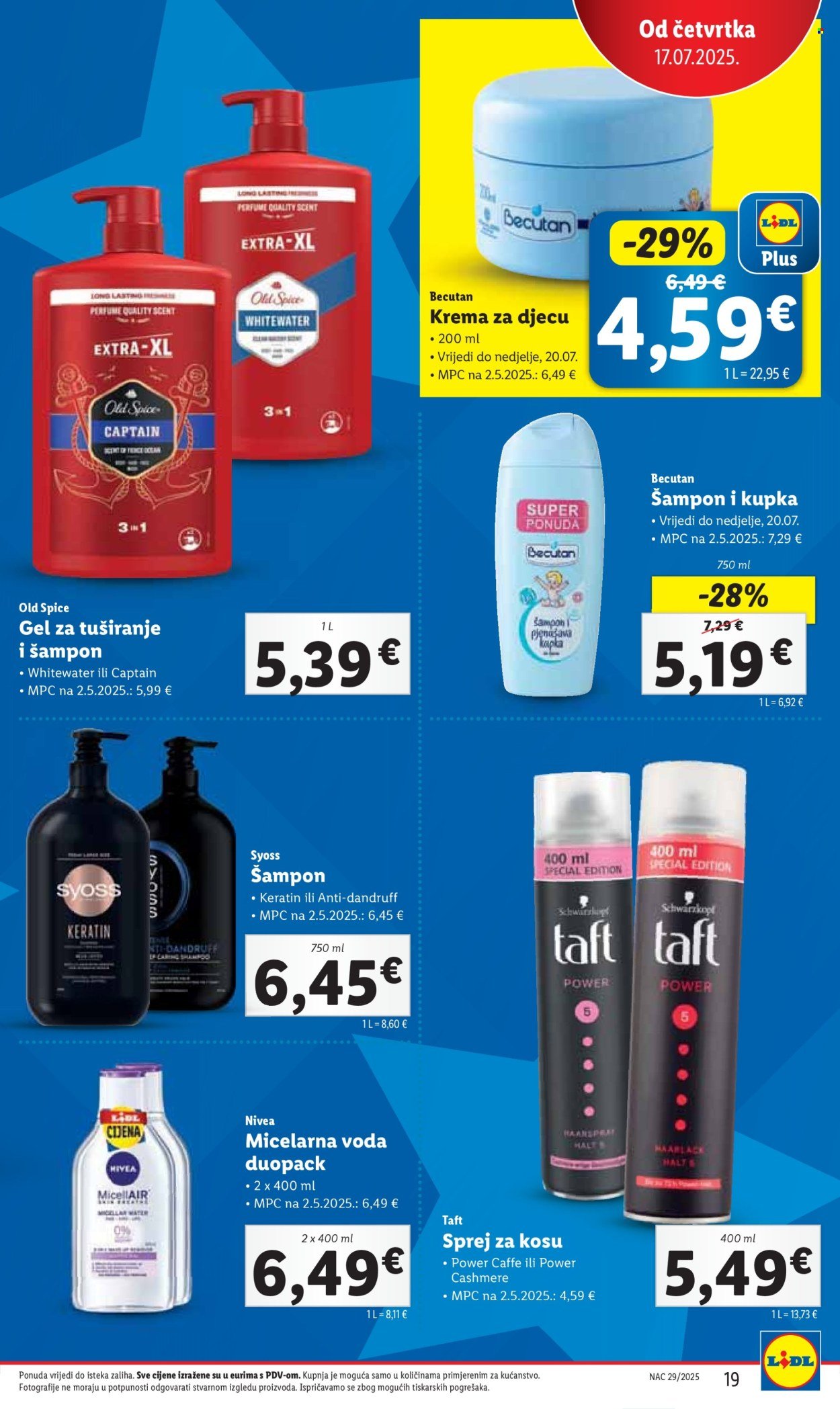 LIDL katalog - Od četvrtka 17.07.2025.
