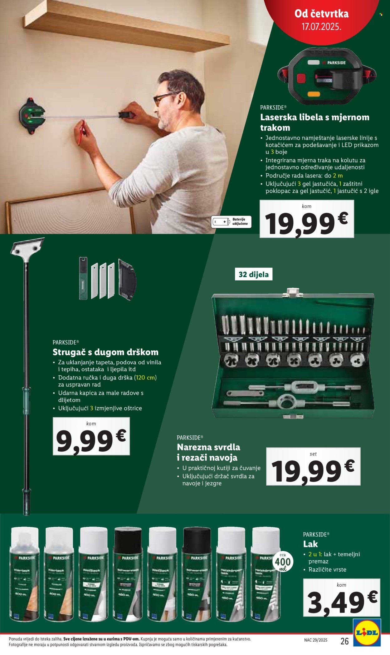 LIDL katalog - Od četvrtka 17.07.2025.