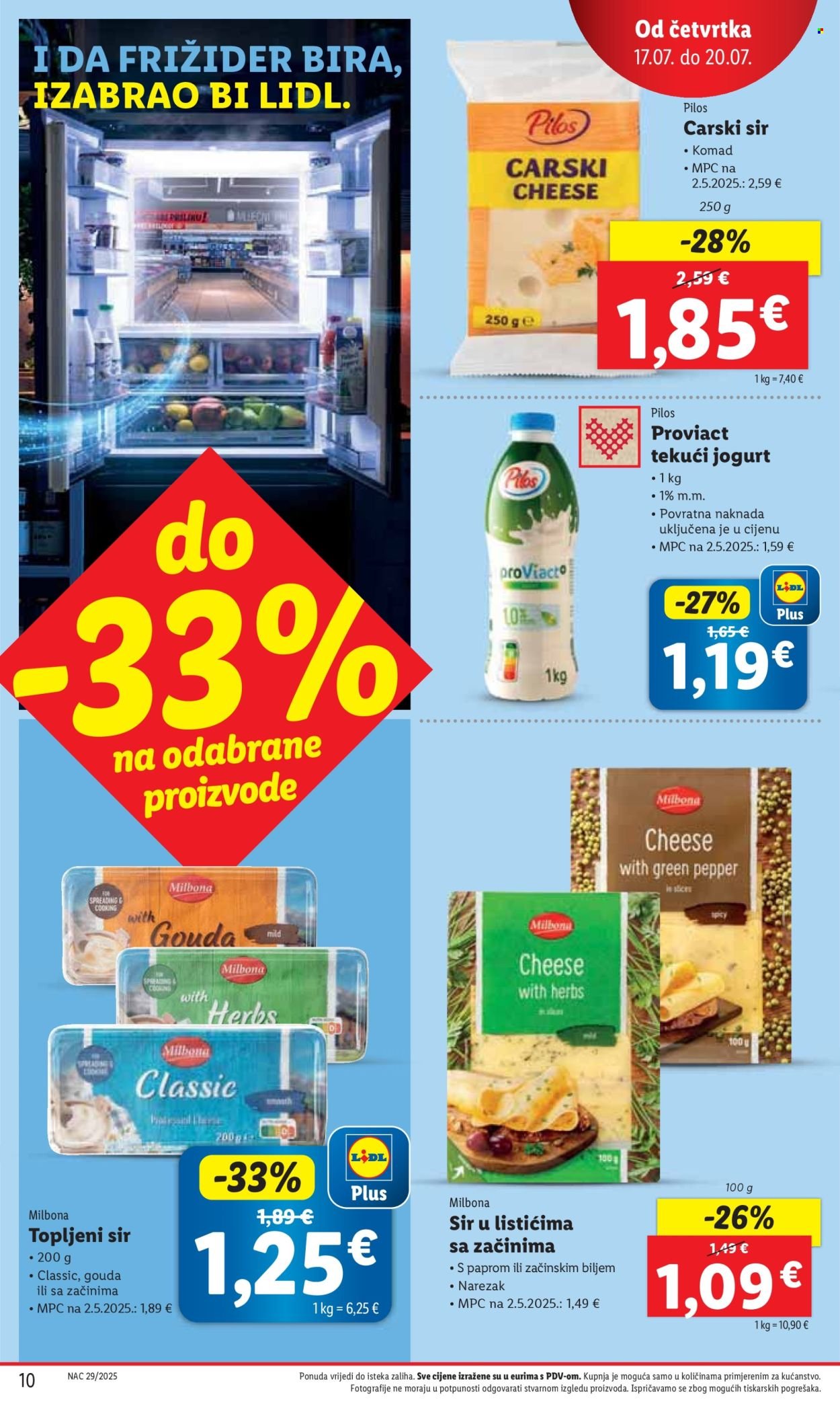 LIDL katalog - Od četvrtka 17.07.2025.