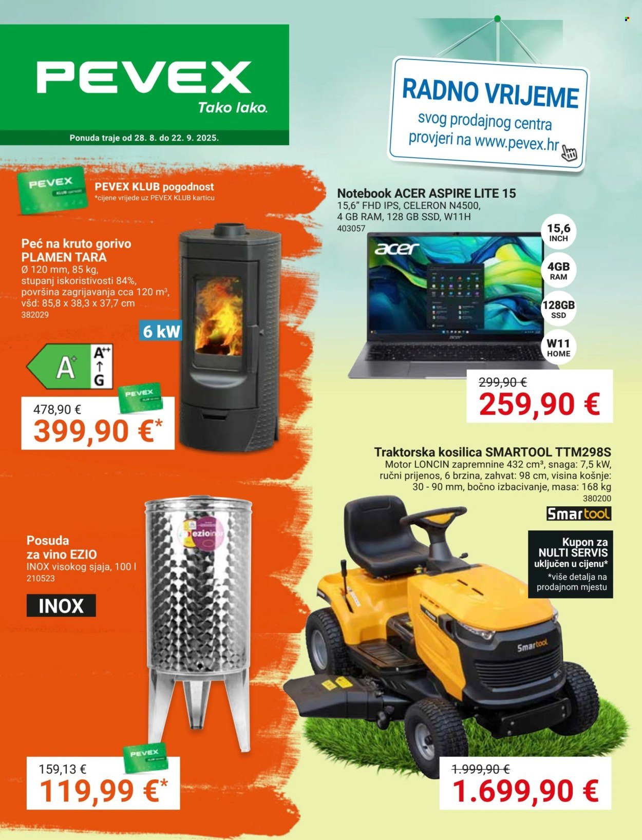 PEVEX katalog - Od četvrtka 28.08.2025.