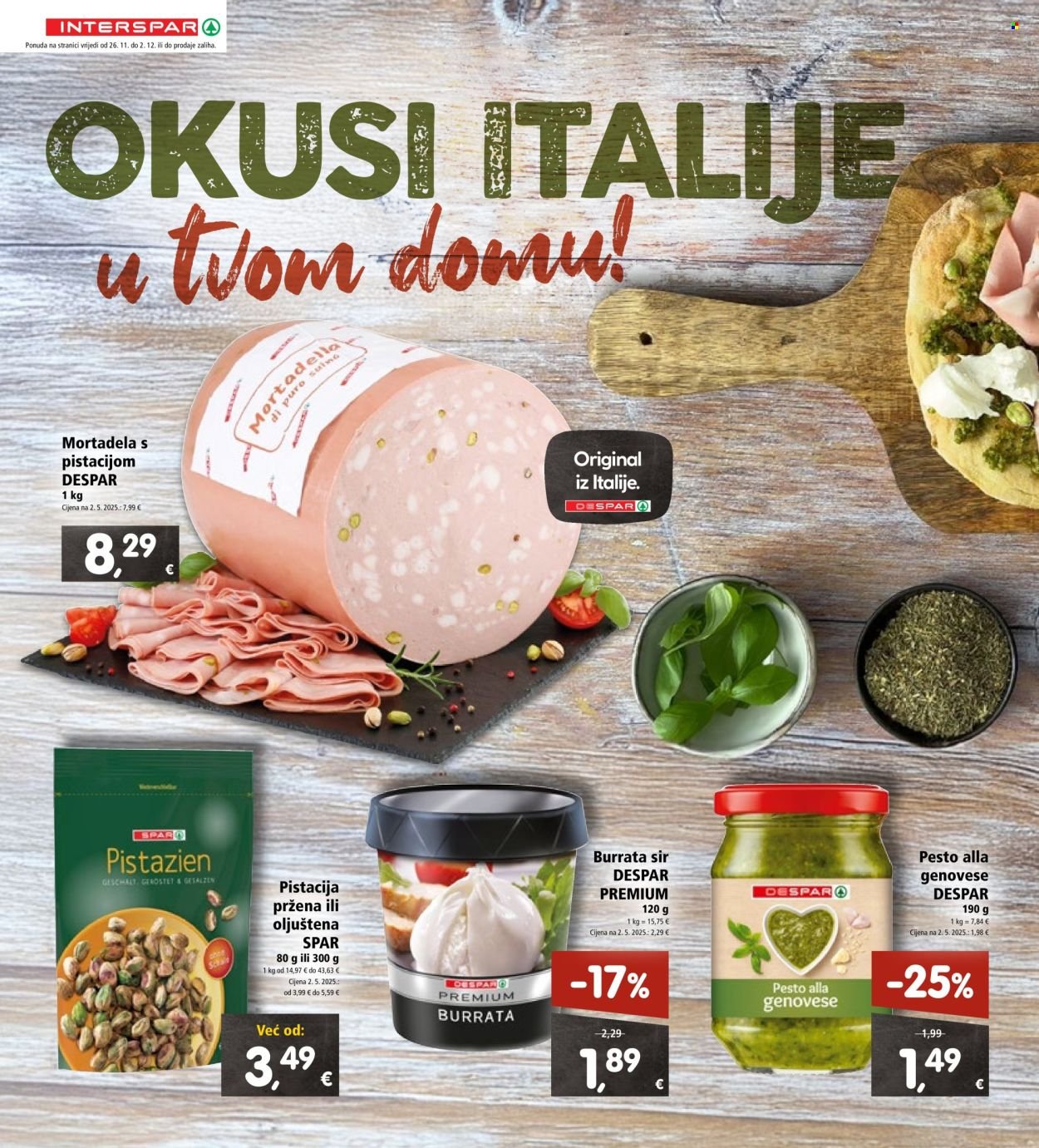 INTERSPAR katalog - Od srijede 26.11.2025.