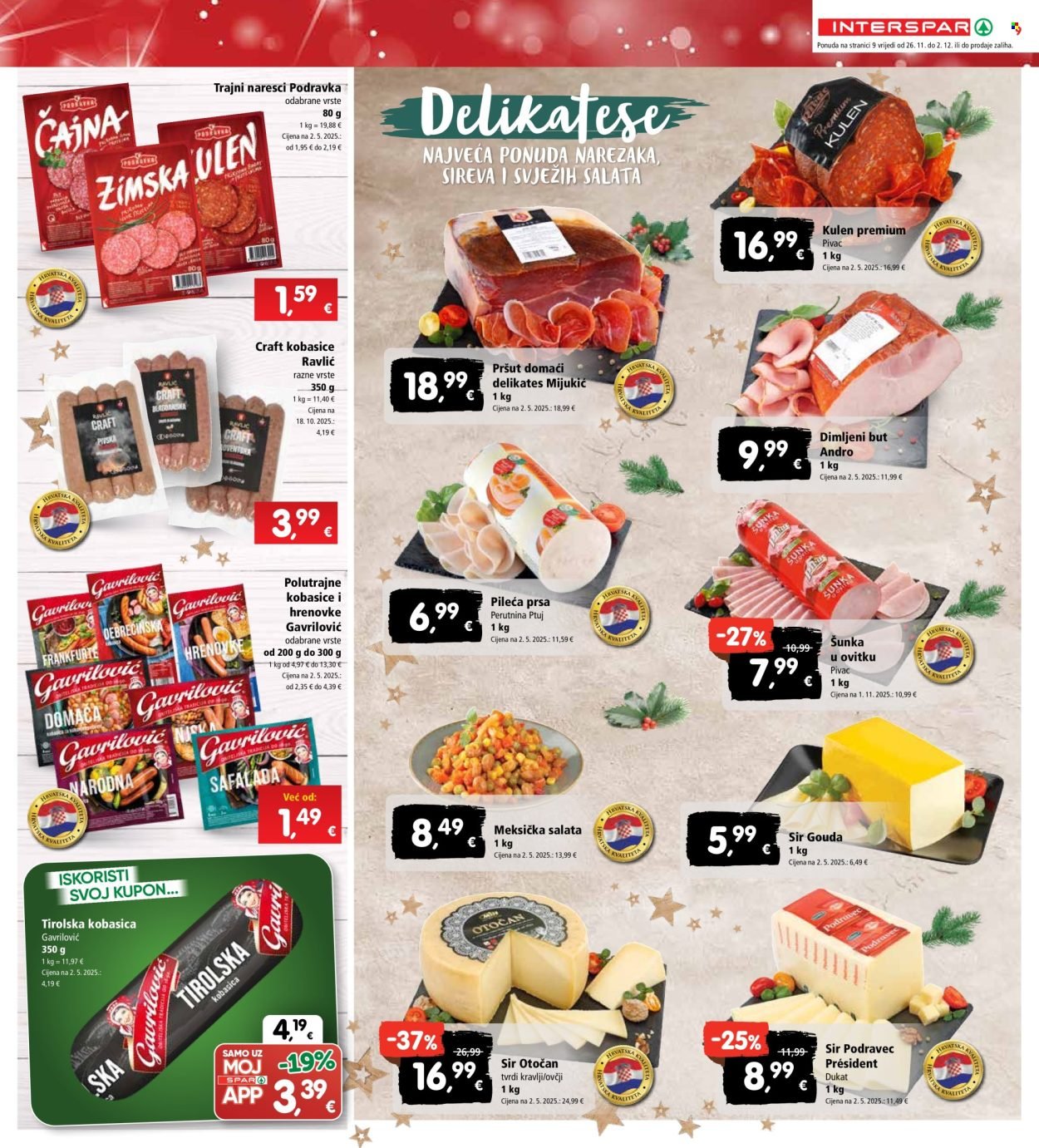 INTERSPAR katalog - Od srijede 26.11.2025.