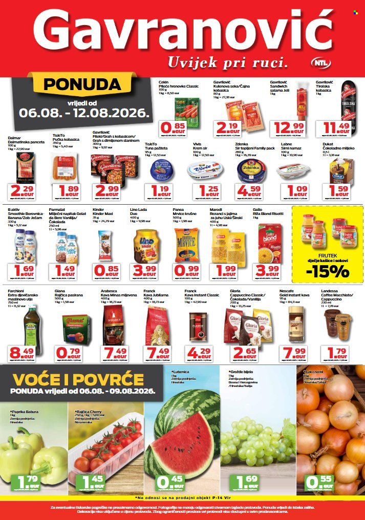 GAVRANOVIĆ katalog - Od četvrtka 06.08.2026.
