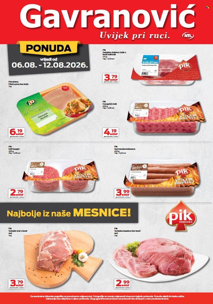 GAVRANOVIĆ katalog - Od četvrtka 06.08.2026.