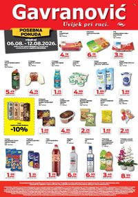 GAVRANOVIĆ katalog - Od četvrtka 06.08.2026.