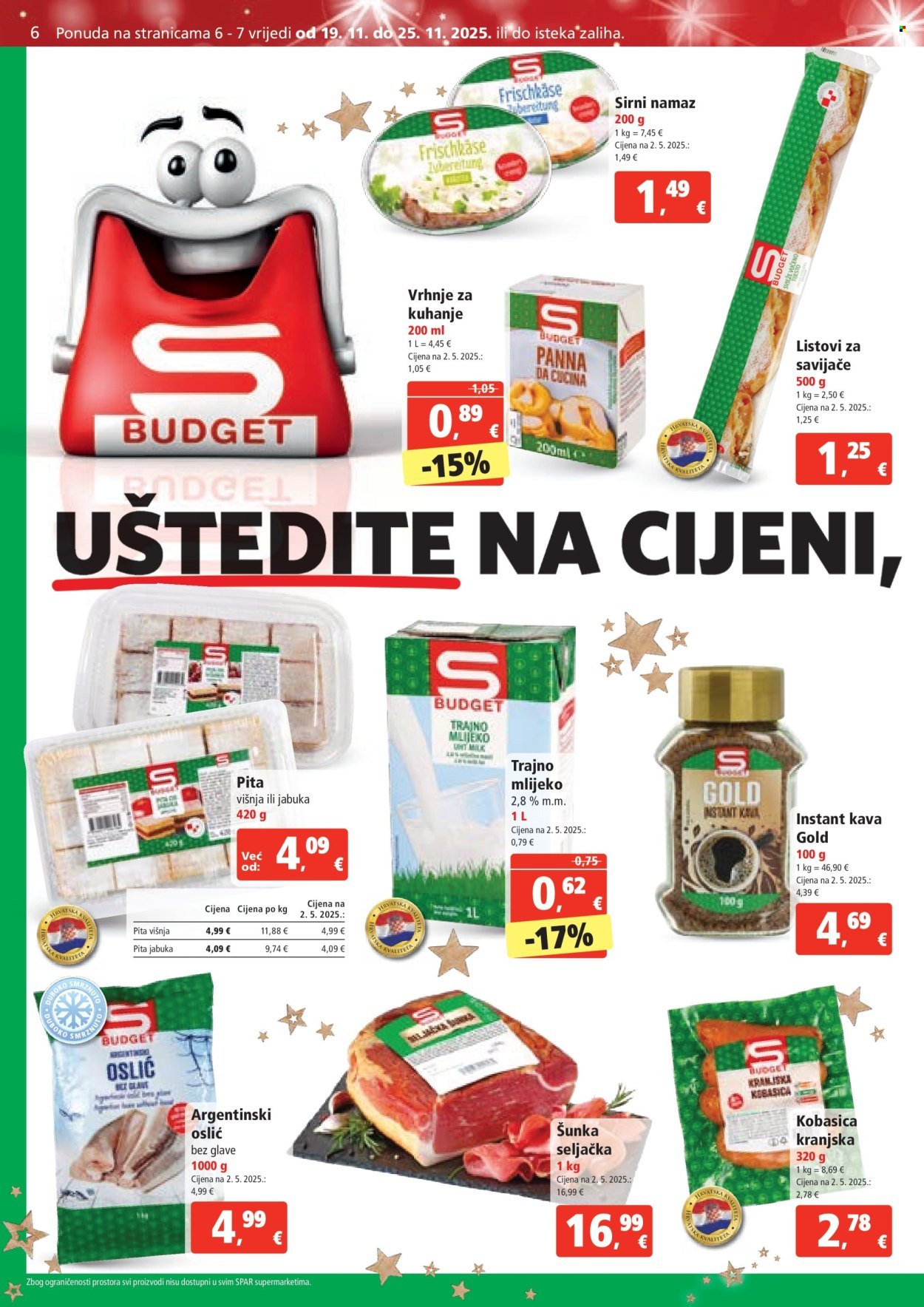 SPAR katalog - Od srijede 19.11.2025.