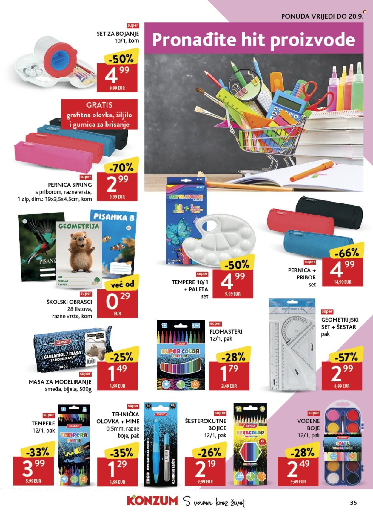KONZUM katalog - Spremi se na vrijeme za nove školske avanture