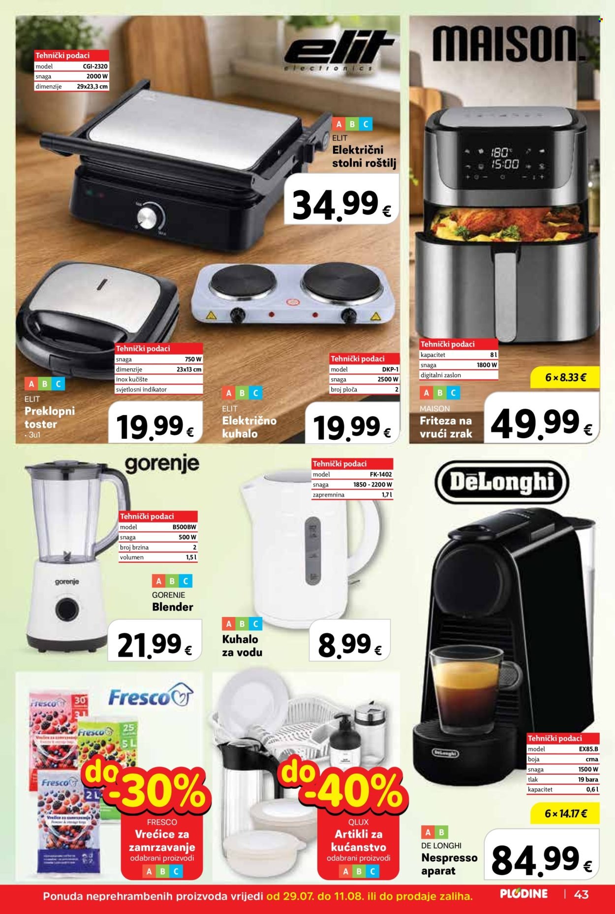 PLODINE katalog - Od srijede 29.07.2026.