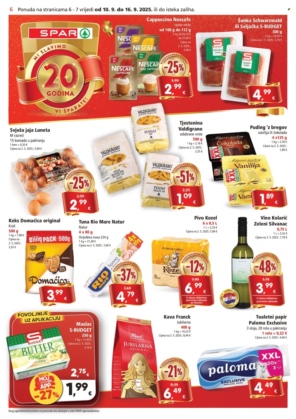 SPAR katalog - Od srijede 10.09.2025.