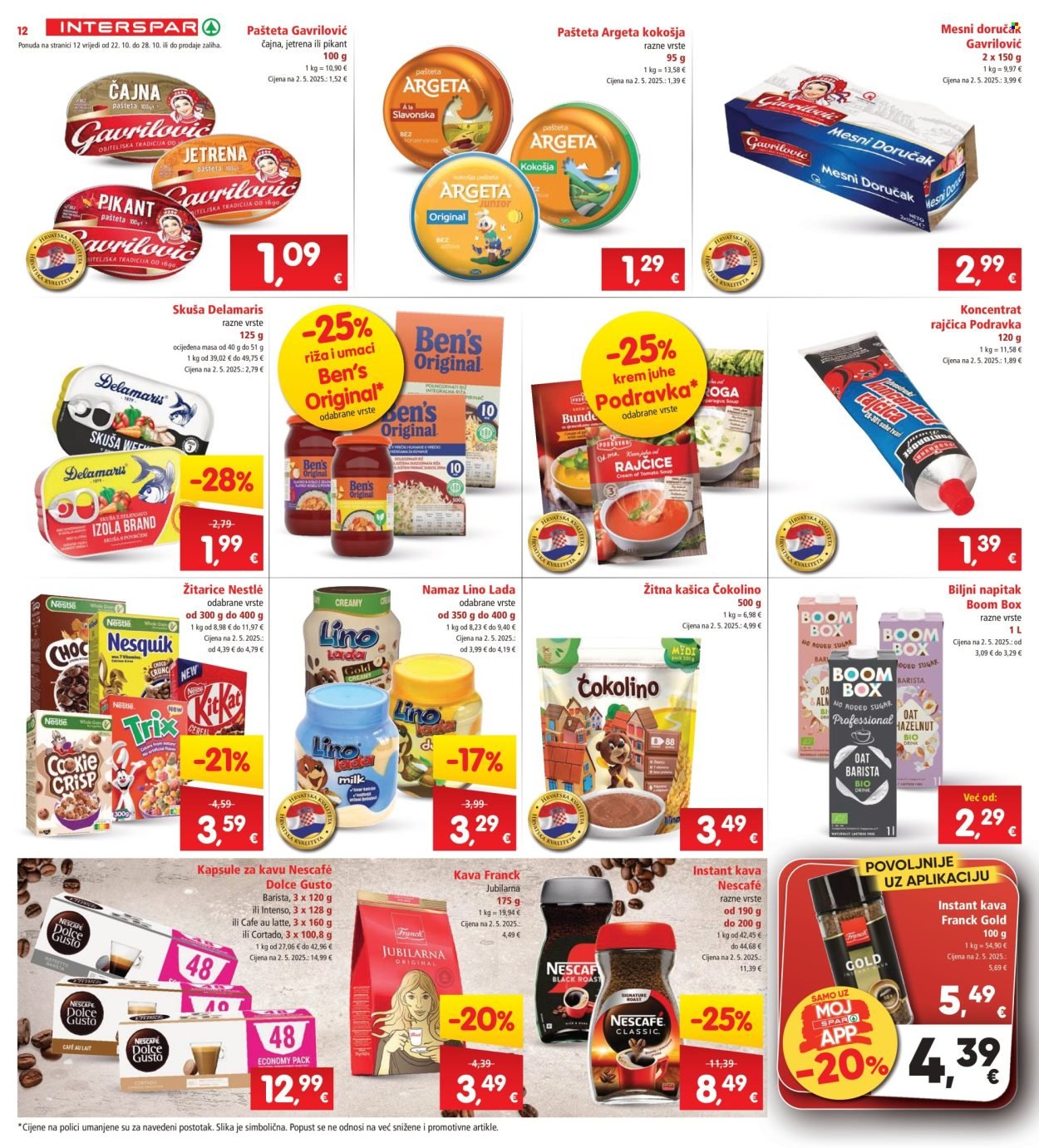 INTERSPAR katalog - Od srijede 22.10.2025.