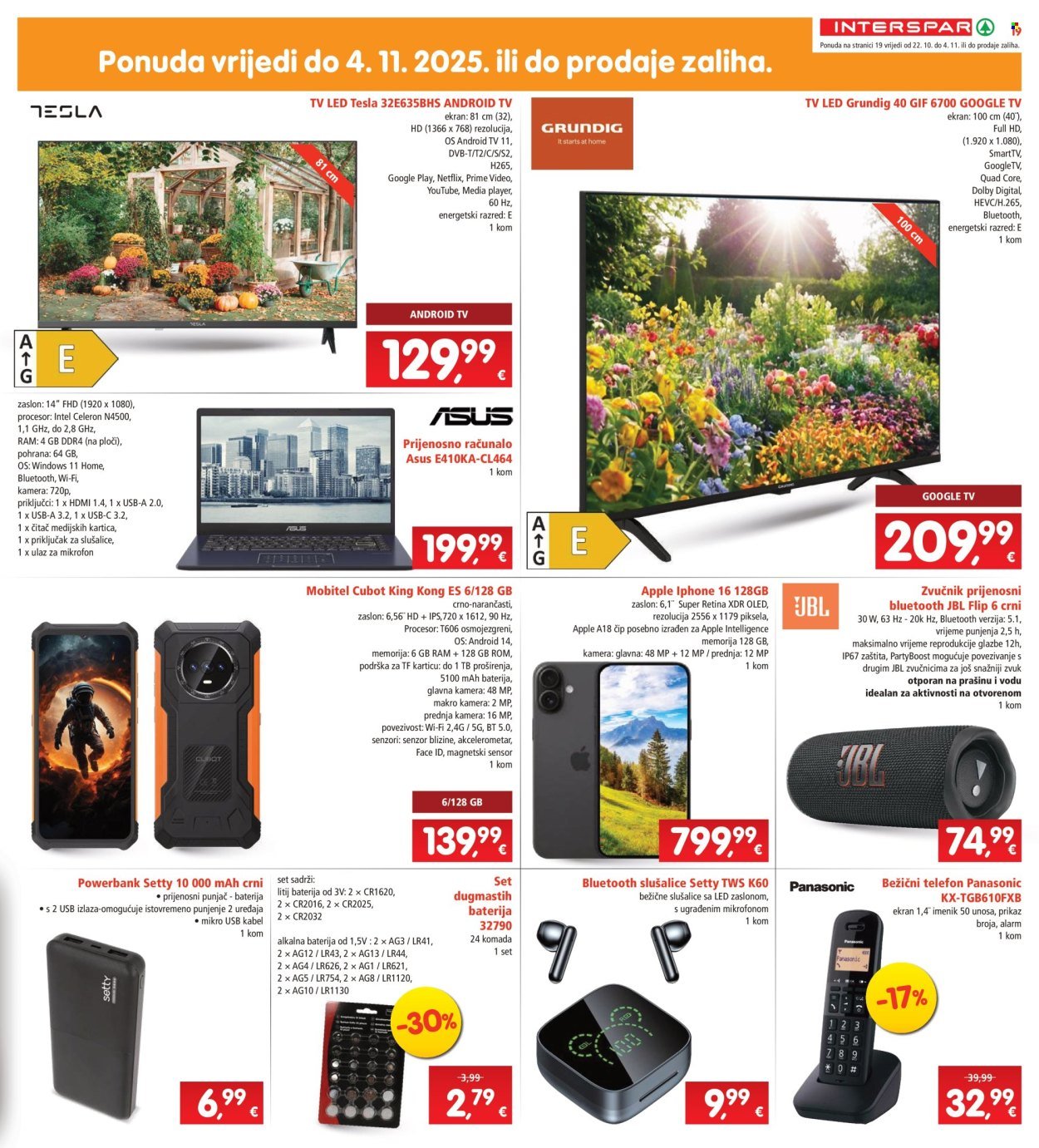 INTERSPAR katalog - Od srijede 22.10.2025.