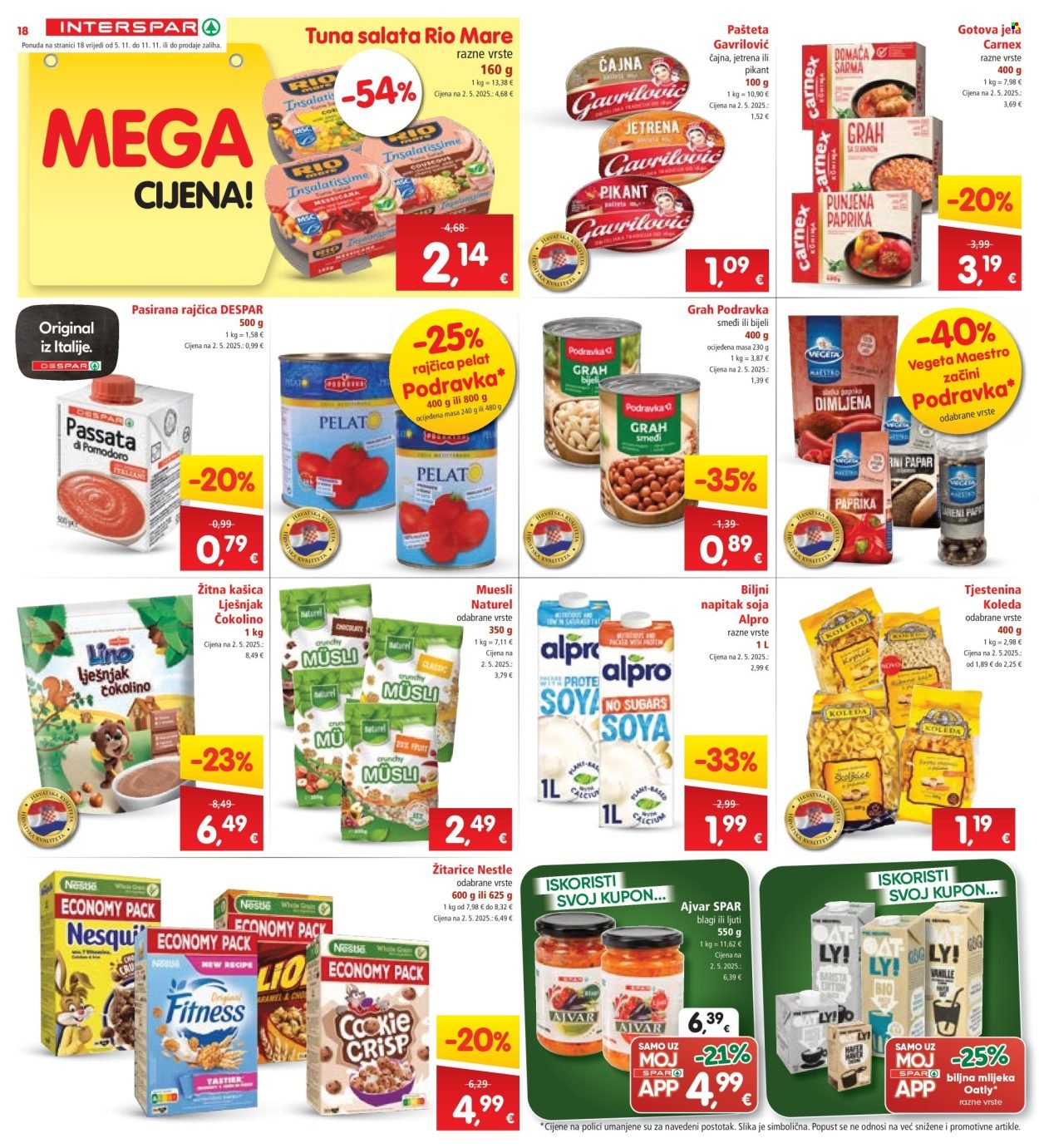 INTERSPAR katalog - Od srijede 05.11.2025.