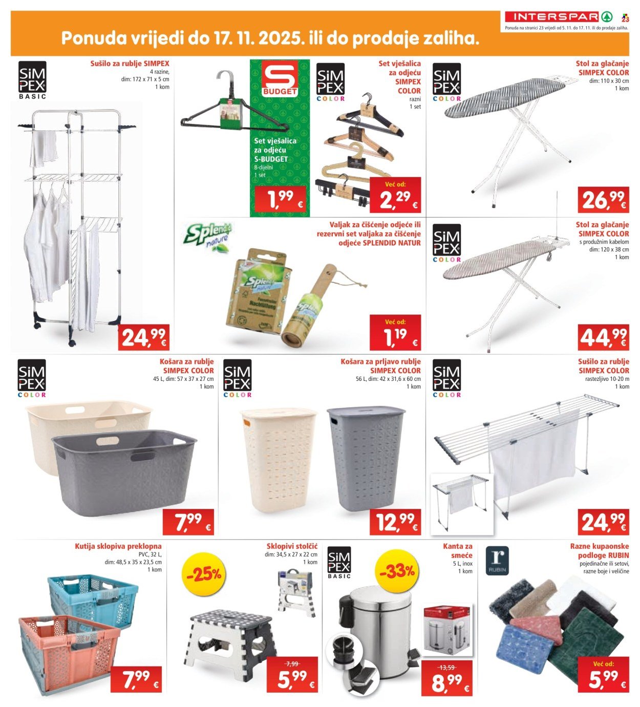 INTERSPAR katalog - Od srijede 05.11.2025.