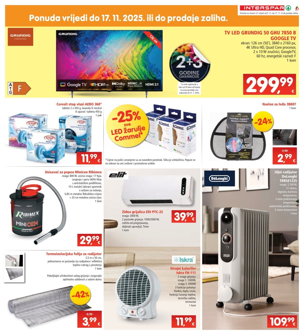 INTERSPAR katalog - Od srijede 05.11.2025.