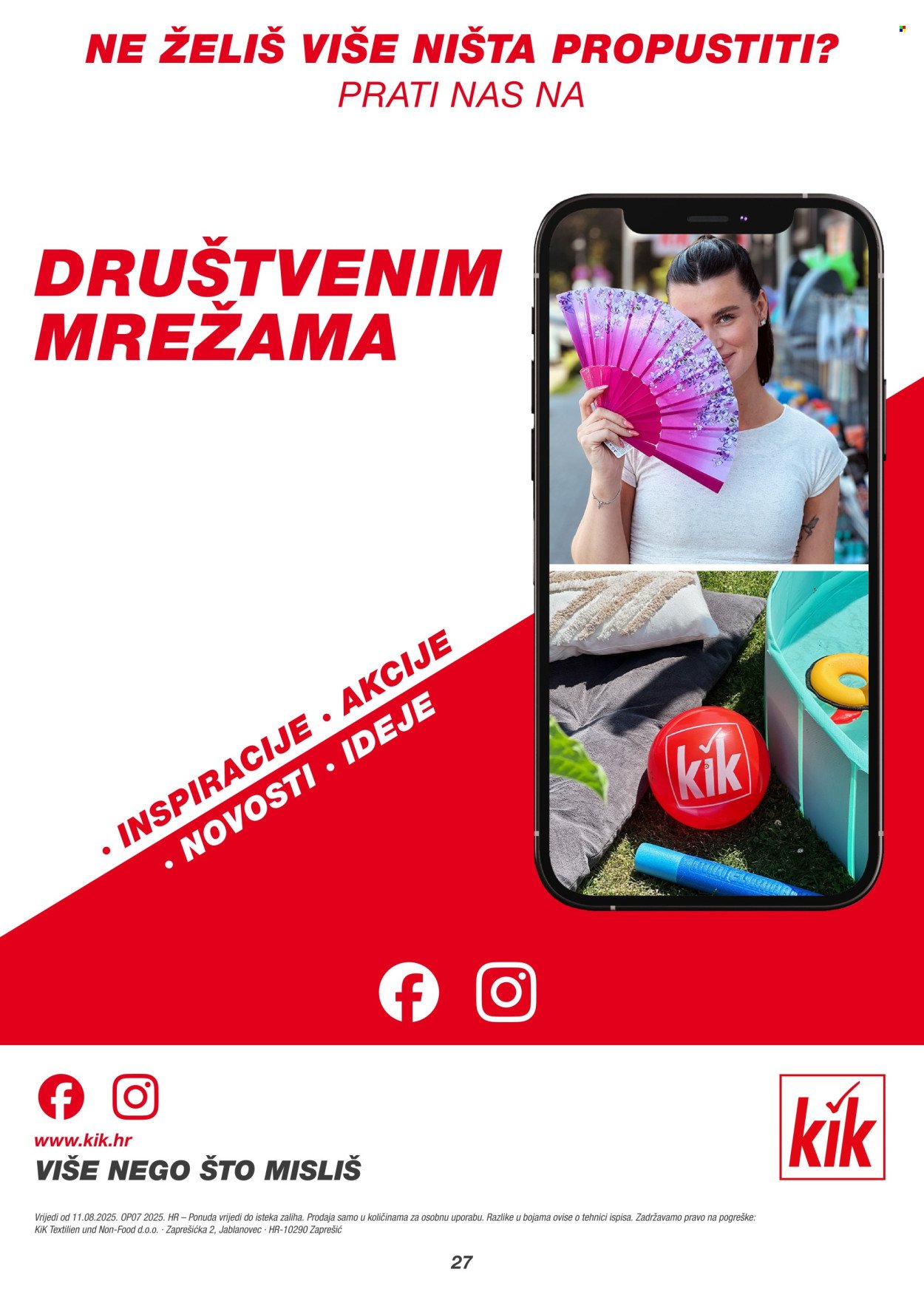 KIK katalog - Kolovoz 2025