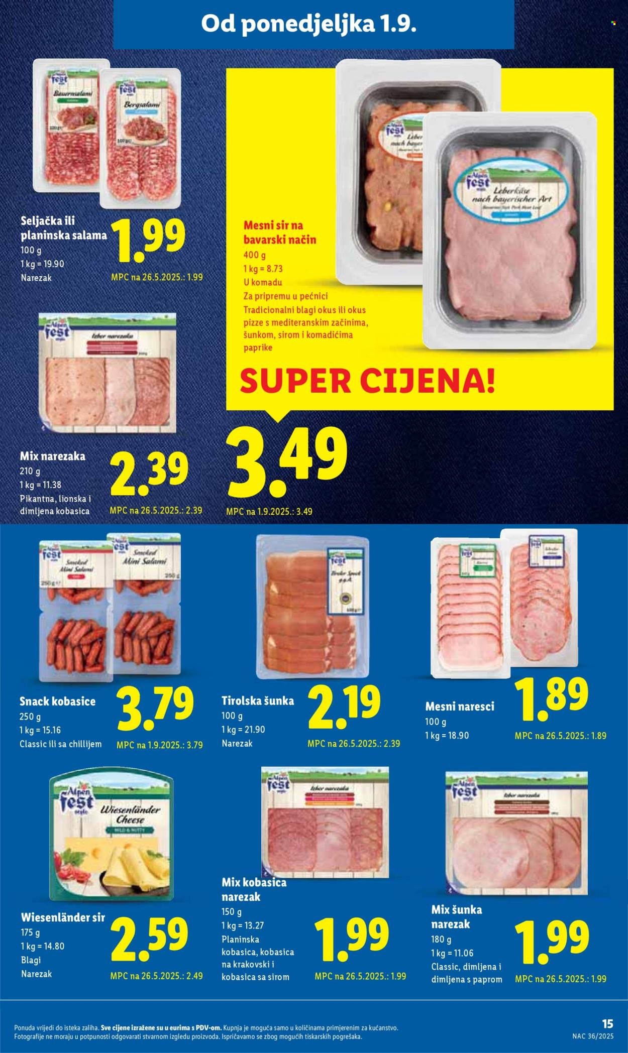 LIDL katalog - Od ponedeljka 01.09.2025.