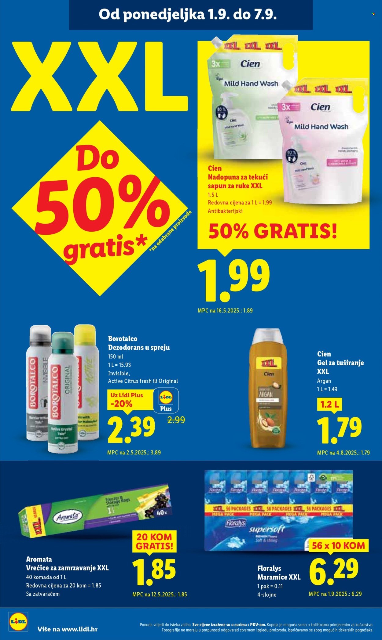 LIDL katalog - Od ponedeljka 01.09.2025.