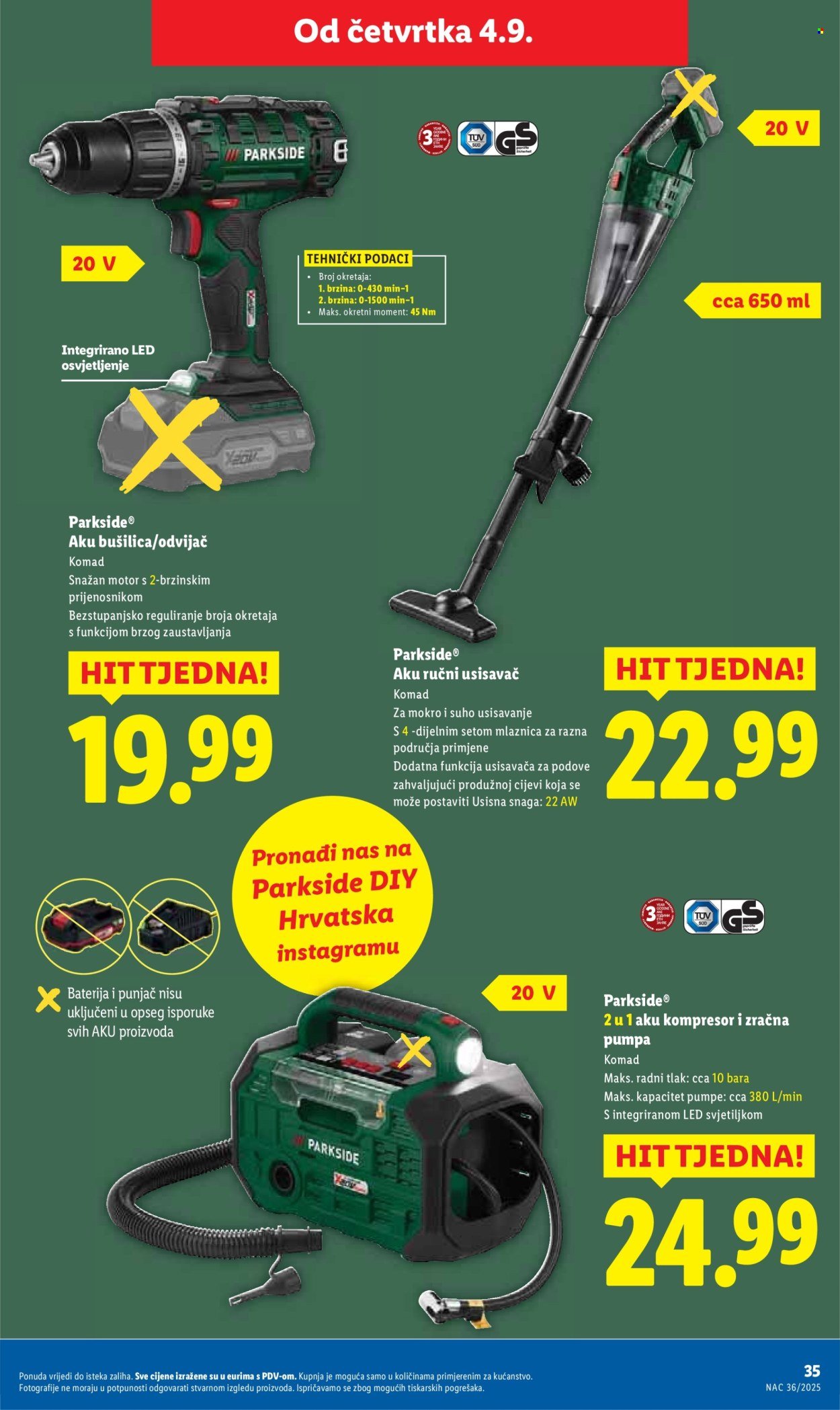 LIDL katalog - Od ponedeljka 01.09.2025.