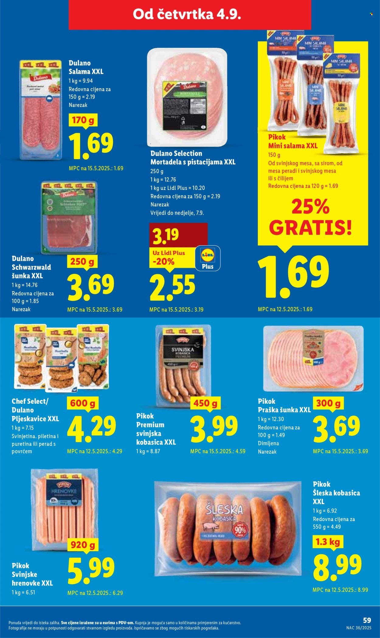 LIDL katalog - Od ponedeljka 01.09.2025.