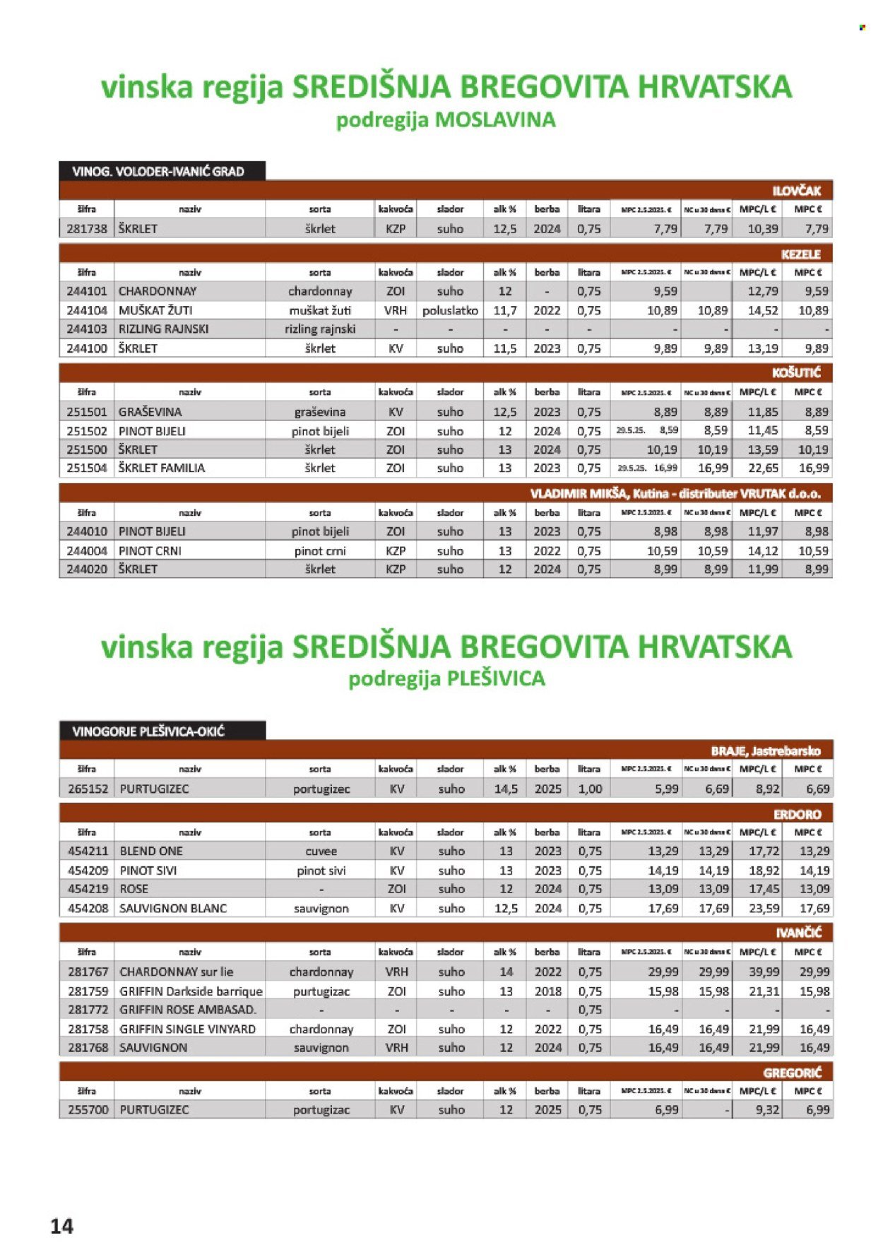 VRUTAK katalog - Od subote 01.11.2025.