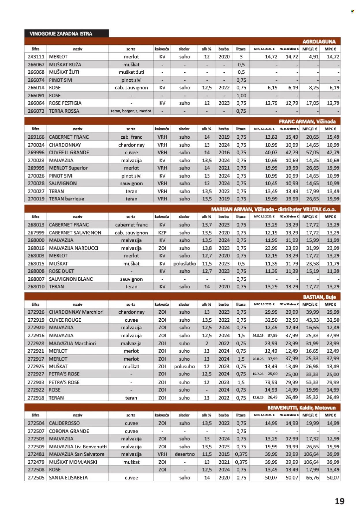 VRUTAK katalog - Od subote 01.11.2025.