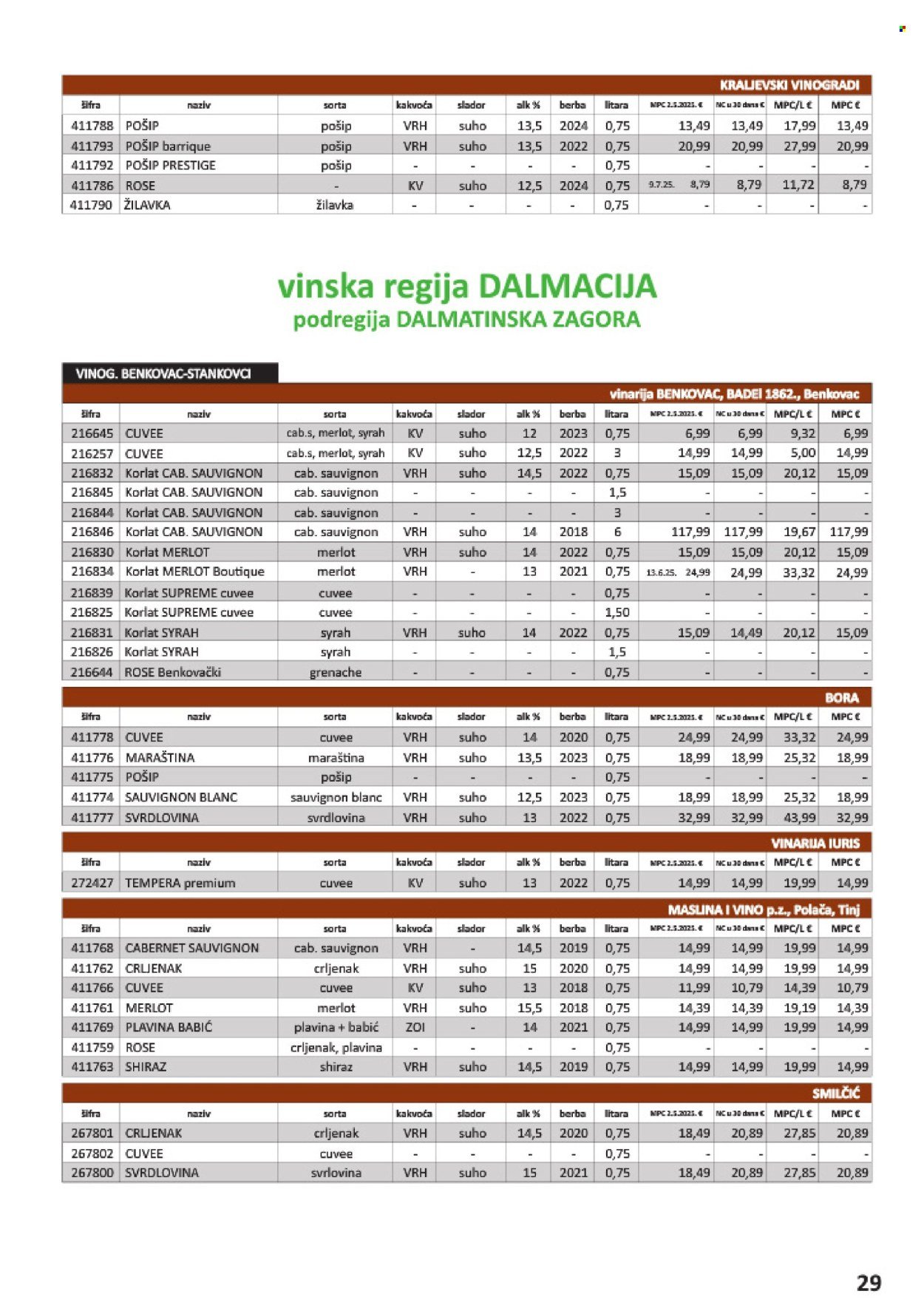 VRUTAK katalog - Od subote 01.11.2025.