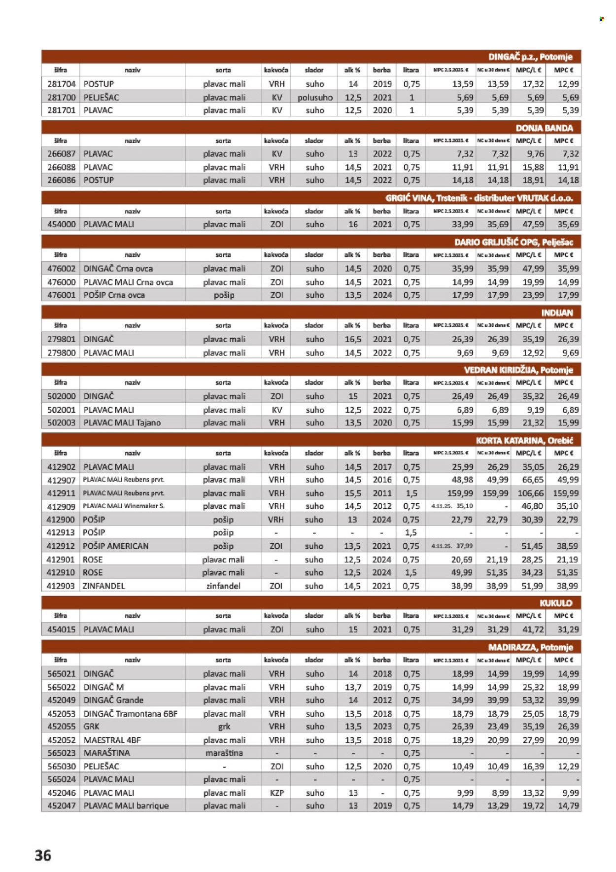 VRUTAK katalog - Od subote 01.11.2025.
