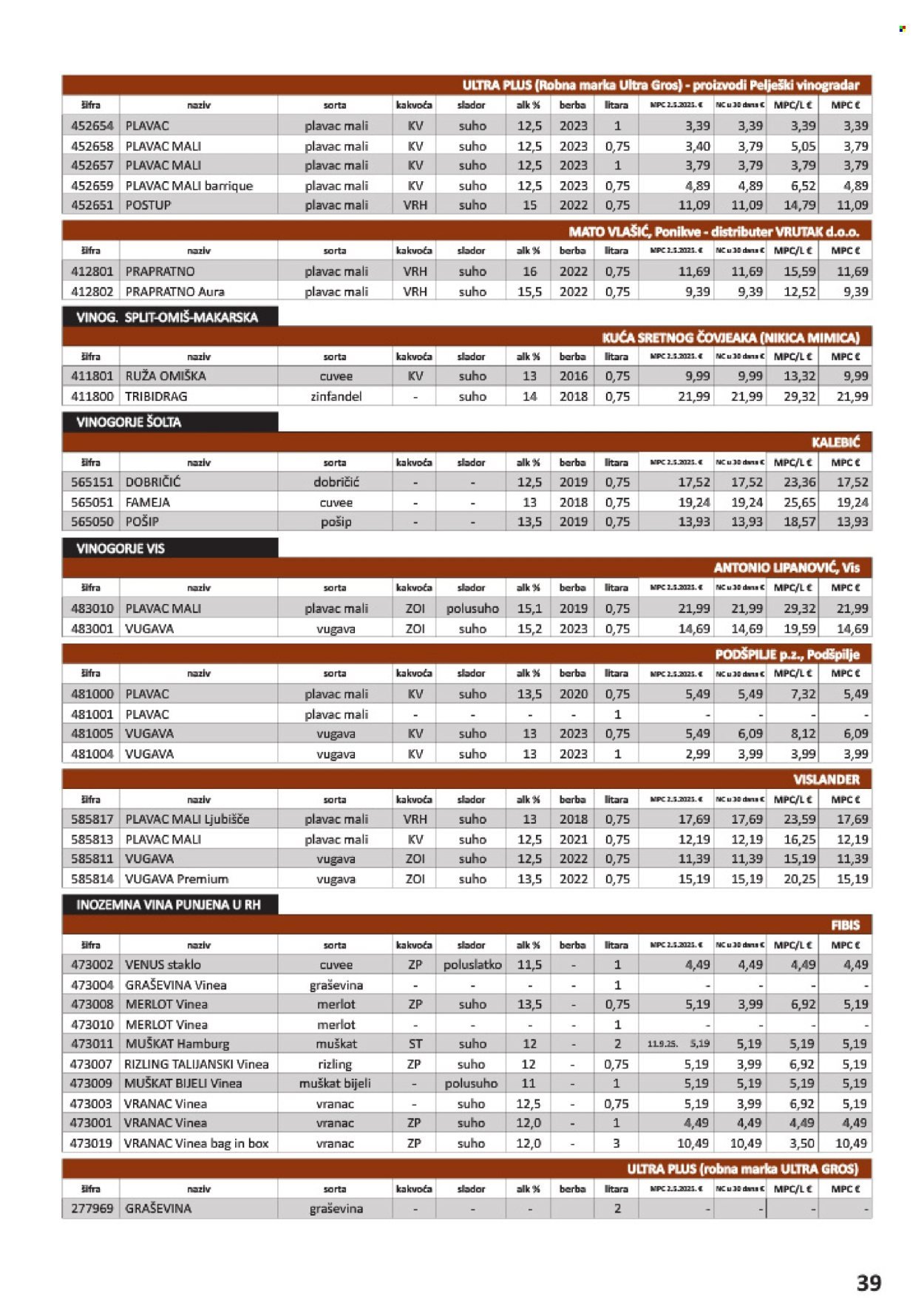 VRUTAK katalog - Od subote 01.11.2025.