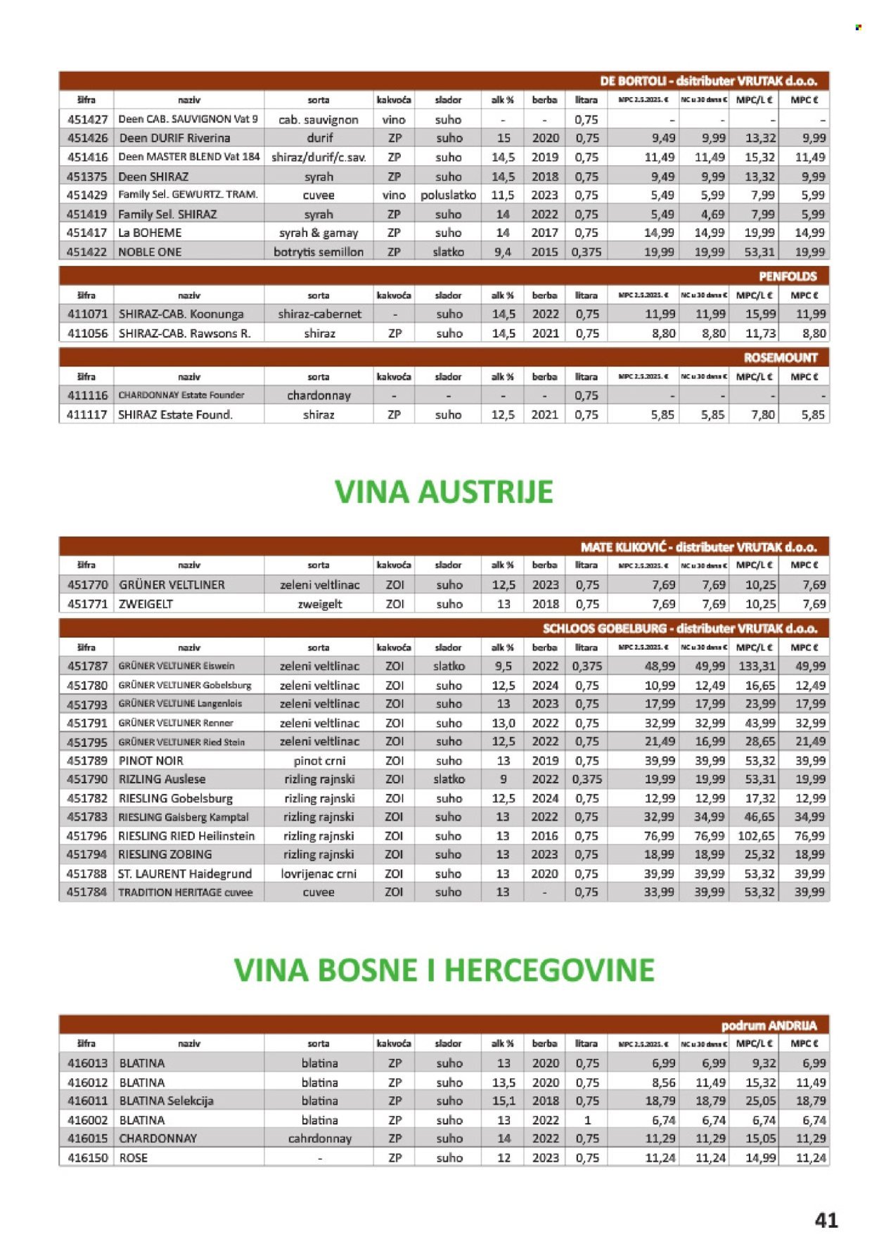 VRUTAK katalog - Od subote 01.11.2025.