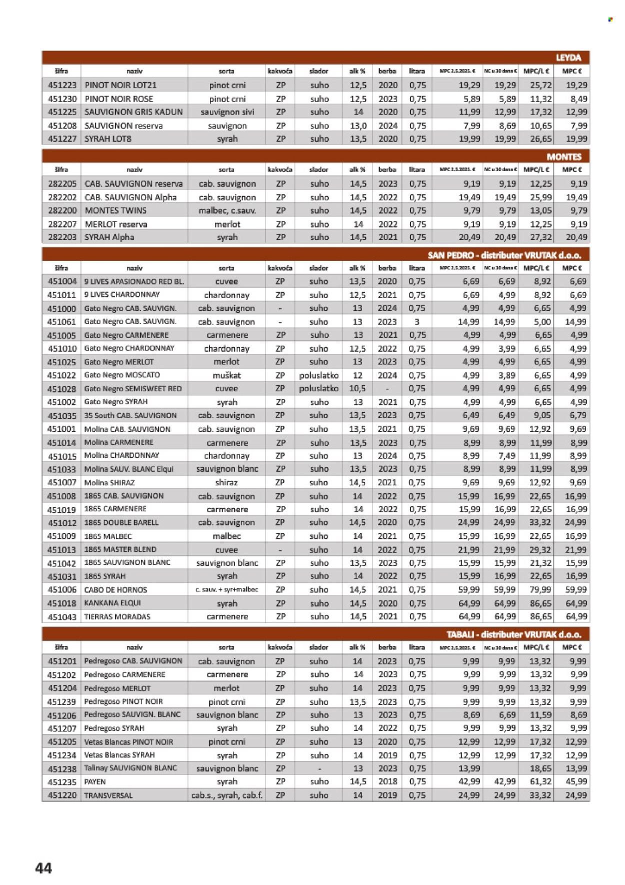 VRUTAK katalog - Od subote 01.11.2025.