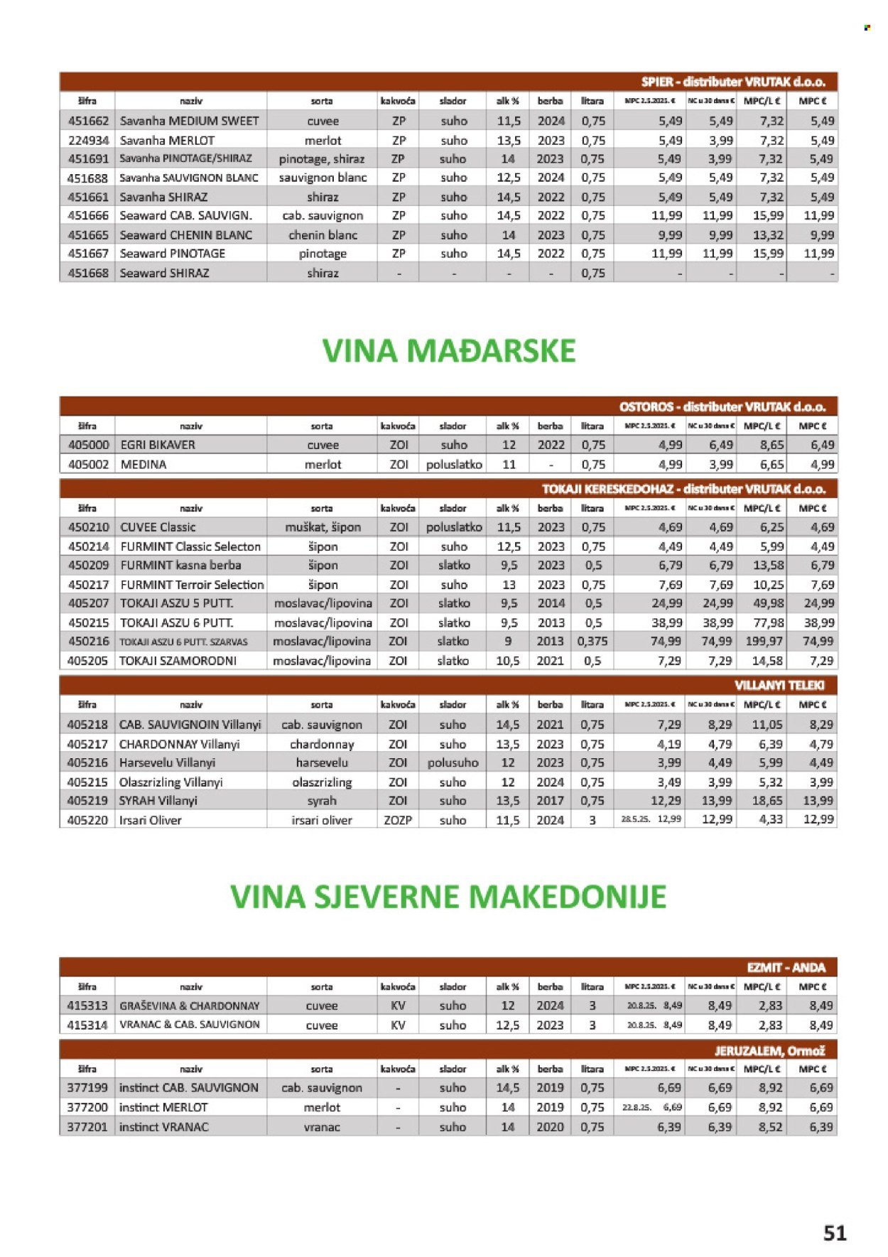 VRUTAK katalog - Od subote 01.11.2025.