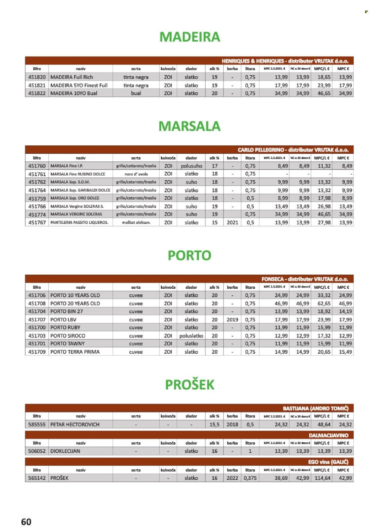 VRUTAK katalog - Od subote 01.11.2025.