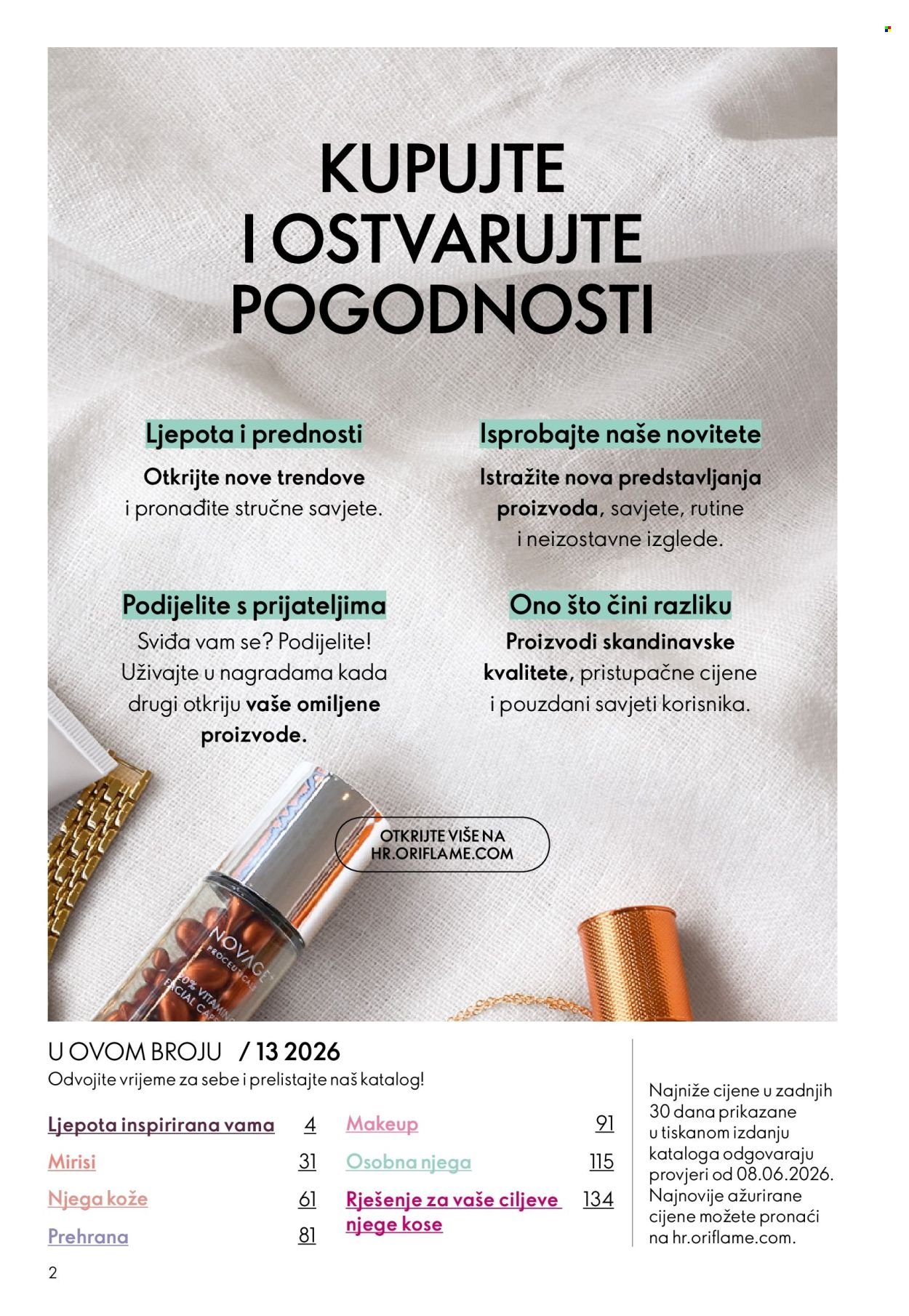 ORIFLAME katalog - ZAJEDNO STVARAMO LJEPOTU