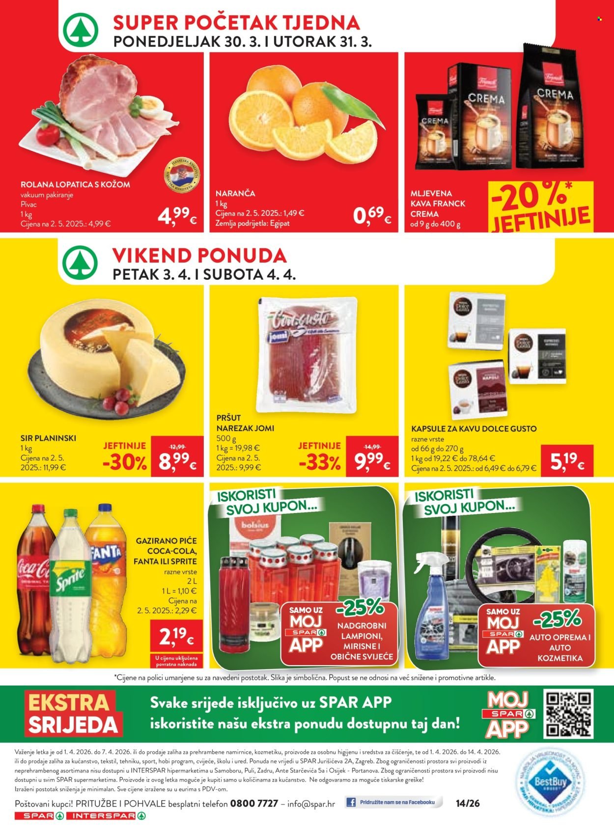 SPAR katalog - Od srijede 01.04.2026.