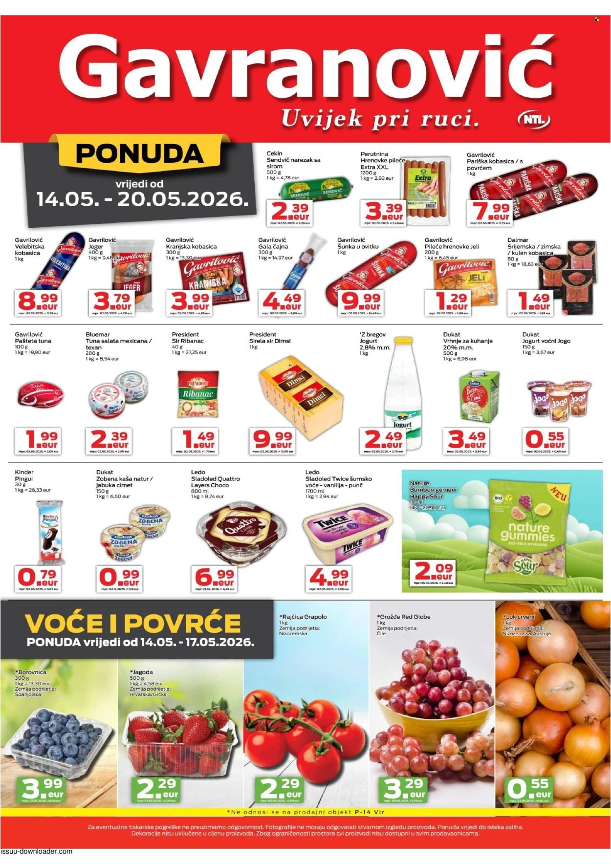 GAVRANOVIĆ katalog - Od četvrtka 14.05.2026.