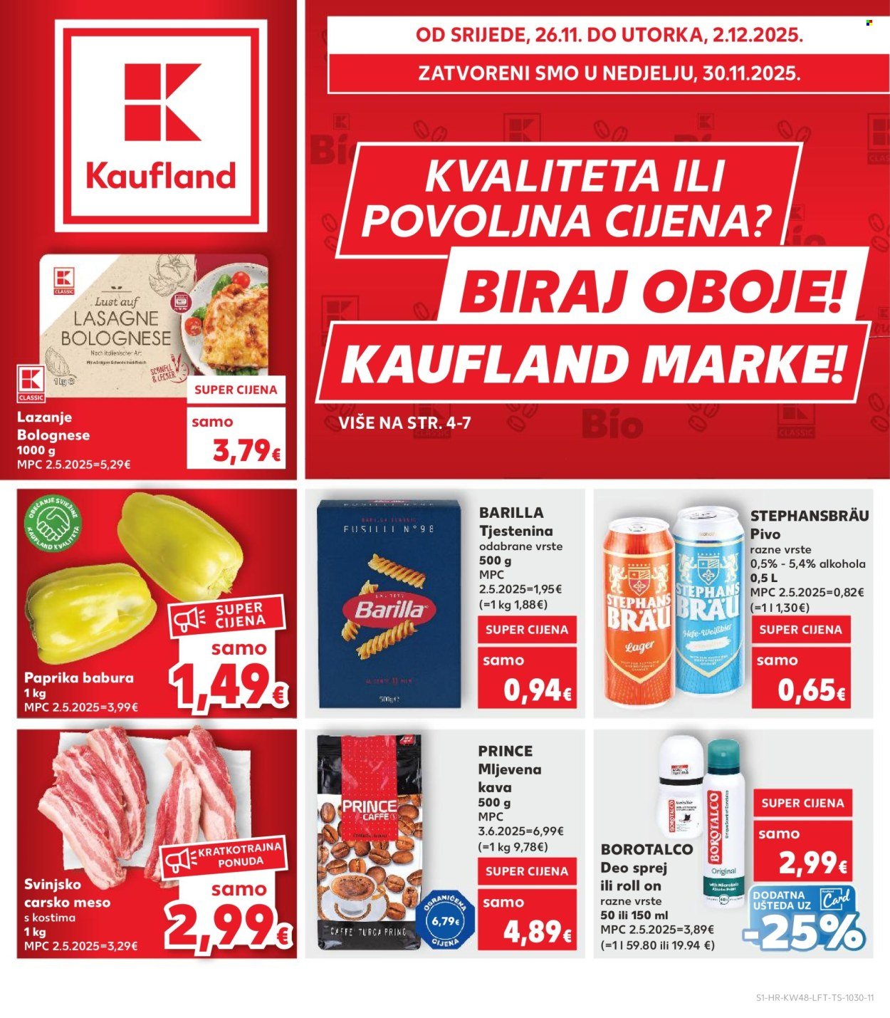 KAUFLAND katalog - Od srijede 26.11.2025.