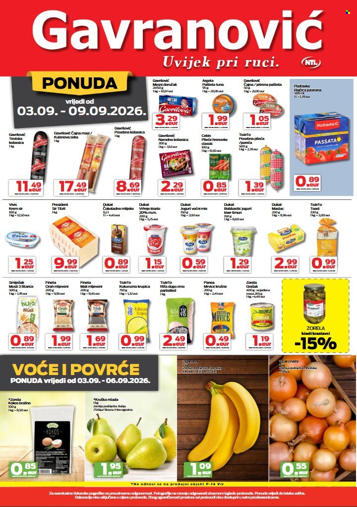 GAVRANOVIĆ katalog - Od četvrtka 03.09.2026.