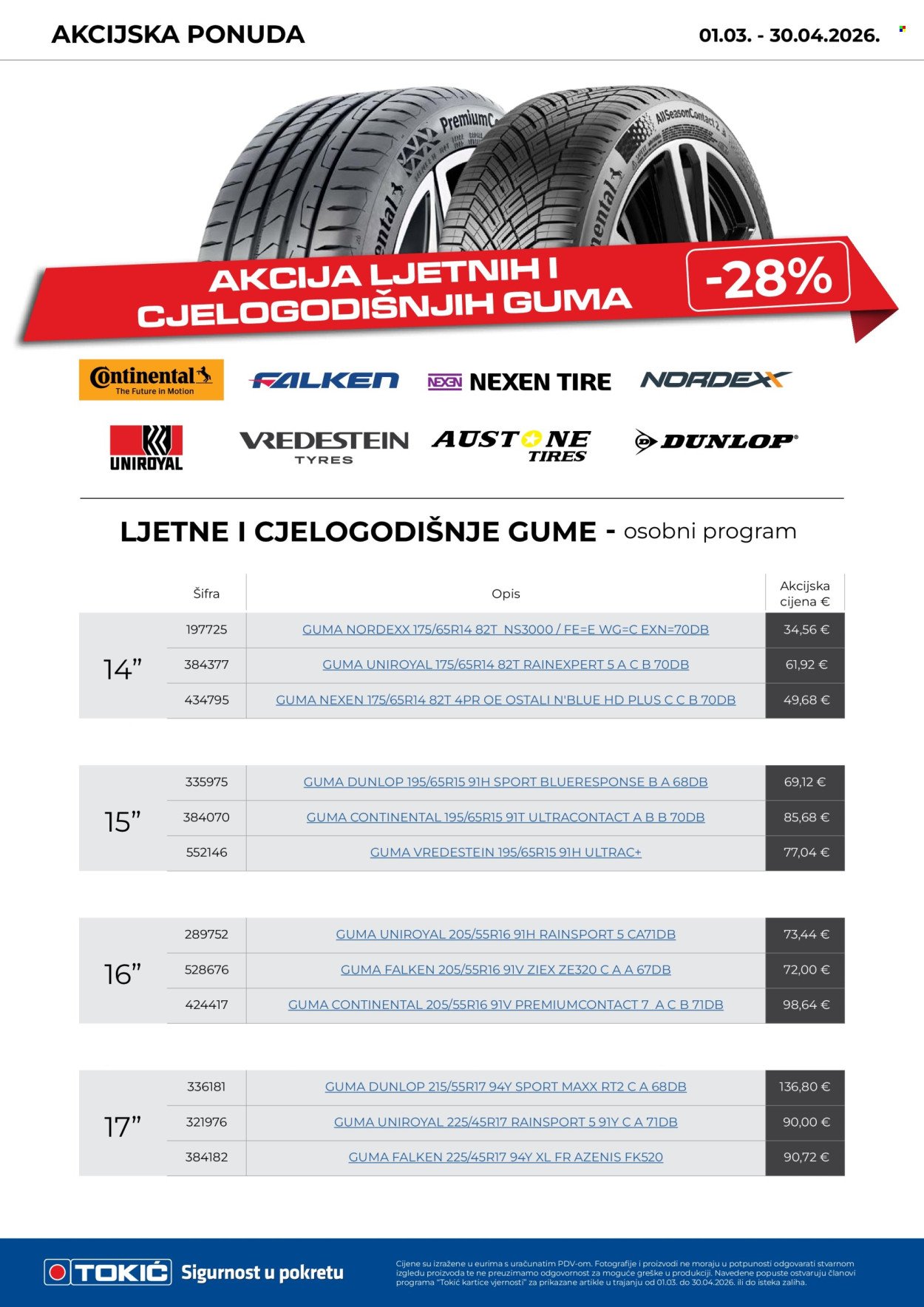 TOKIĆ katalog - Akcijski letak ožujak/travanj 2026