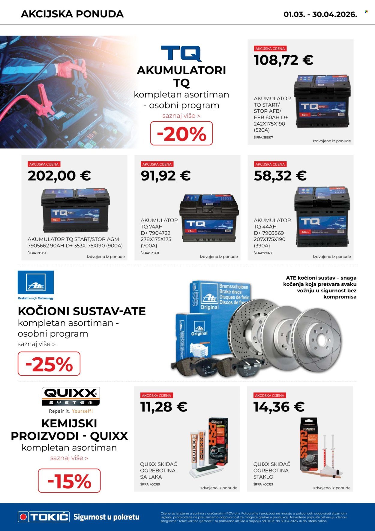 TOKIĆ katalog - Akcijski letak ožujak/travanj 2026
