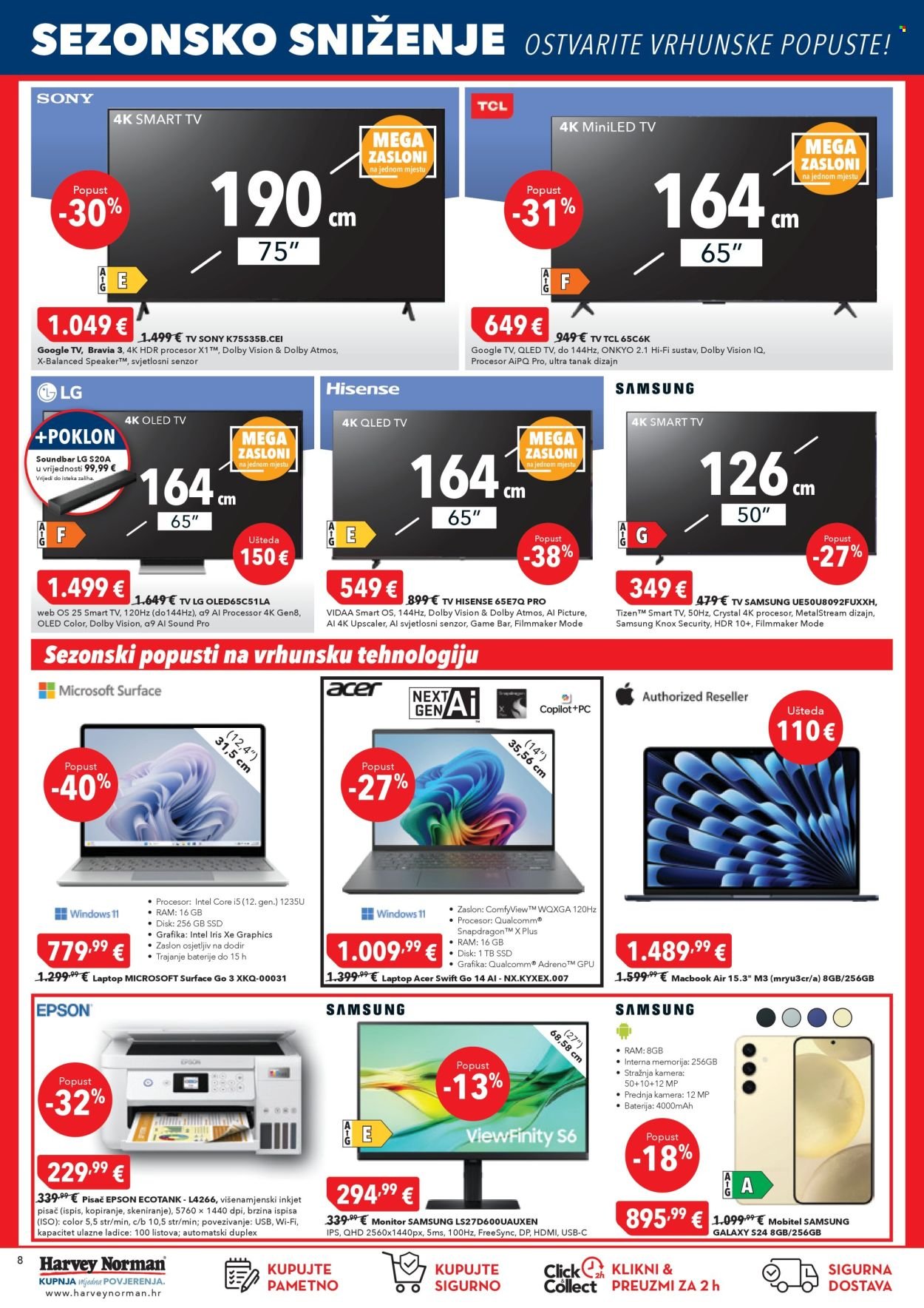 HARVEY NORMAN katalog - Sezonsko sniženje!