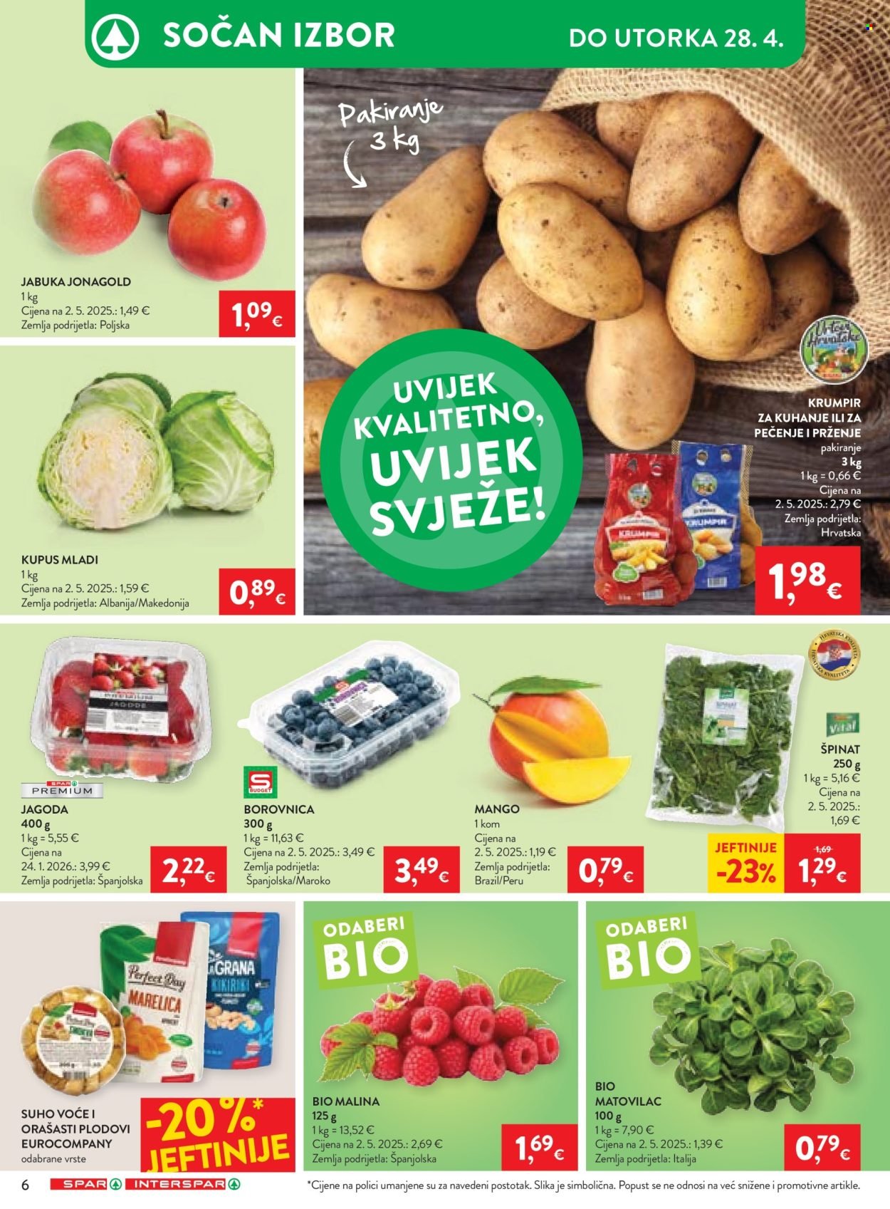 SPAR katalog - Od srijede 22.04.2026.