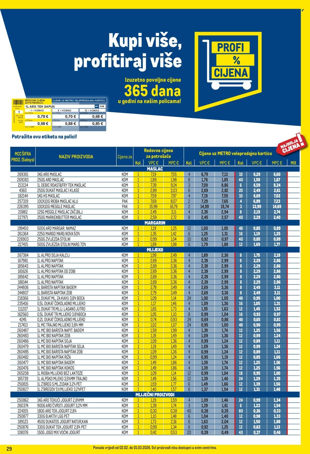 METRO katalog - Profi cijena