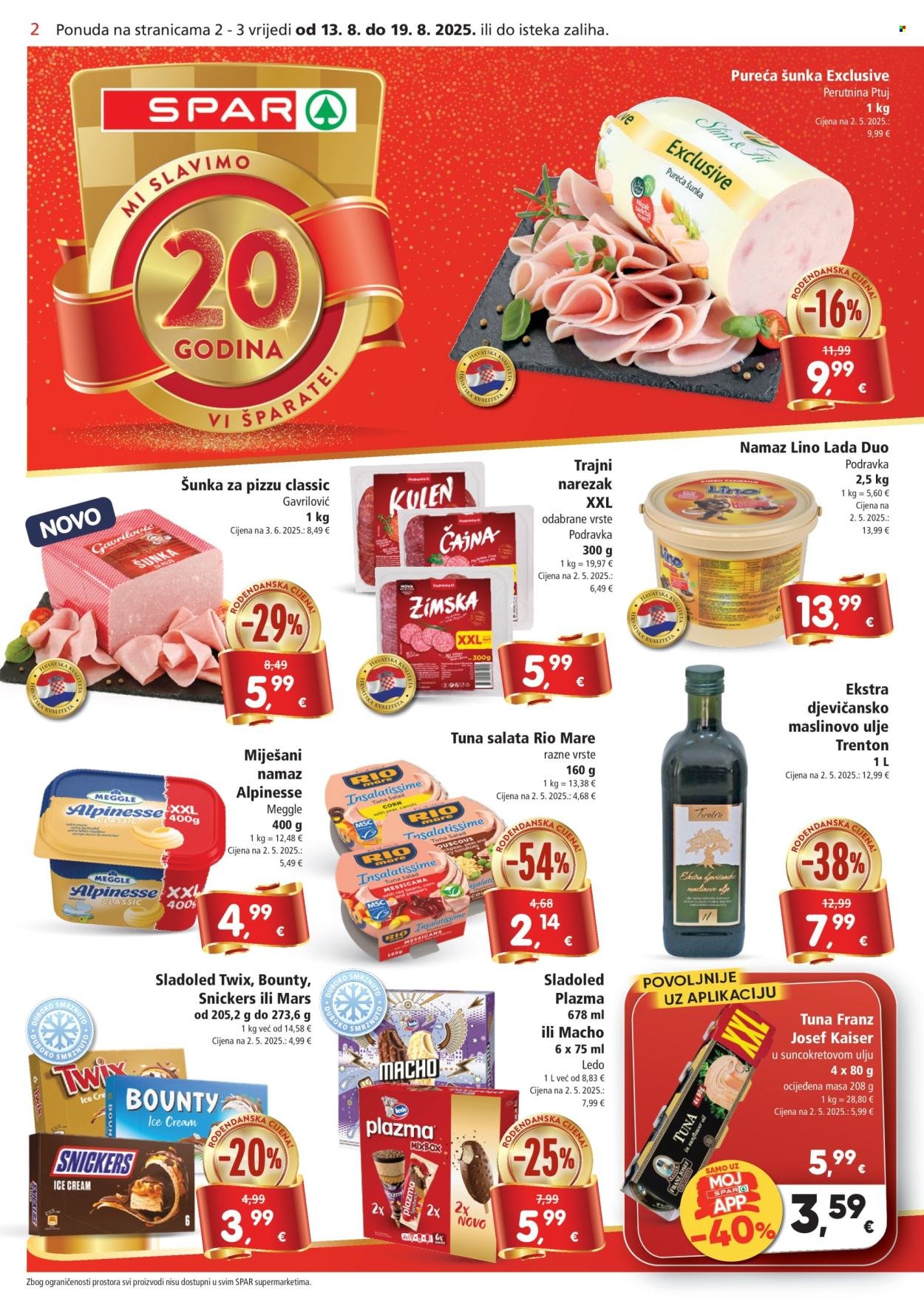 SPAR katalog - Od srijede 13.08.2025.