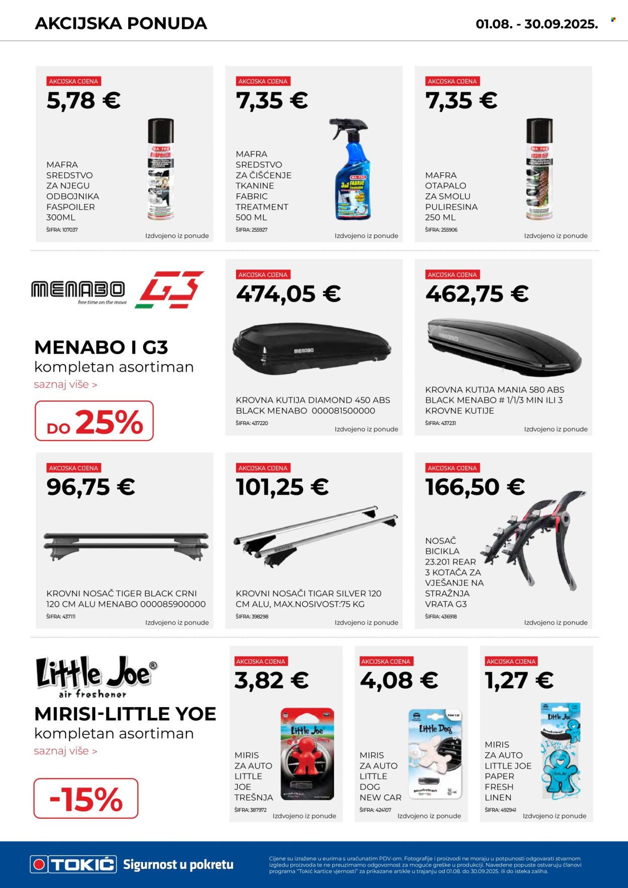 TOKIĆ katalog - Akcijski letak – kolovoz/rujan 2025!
