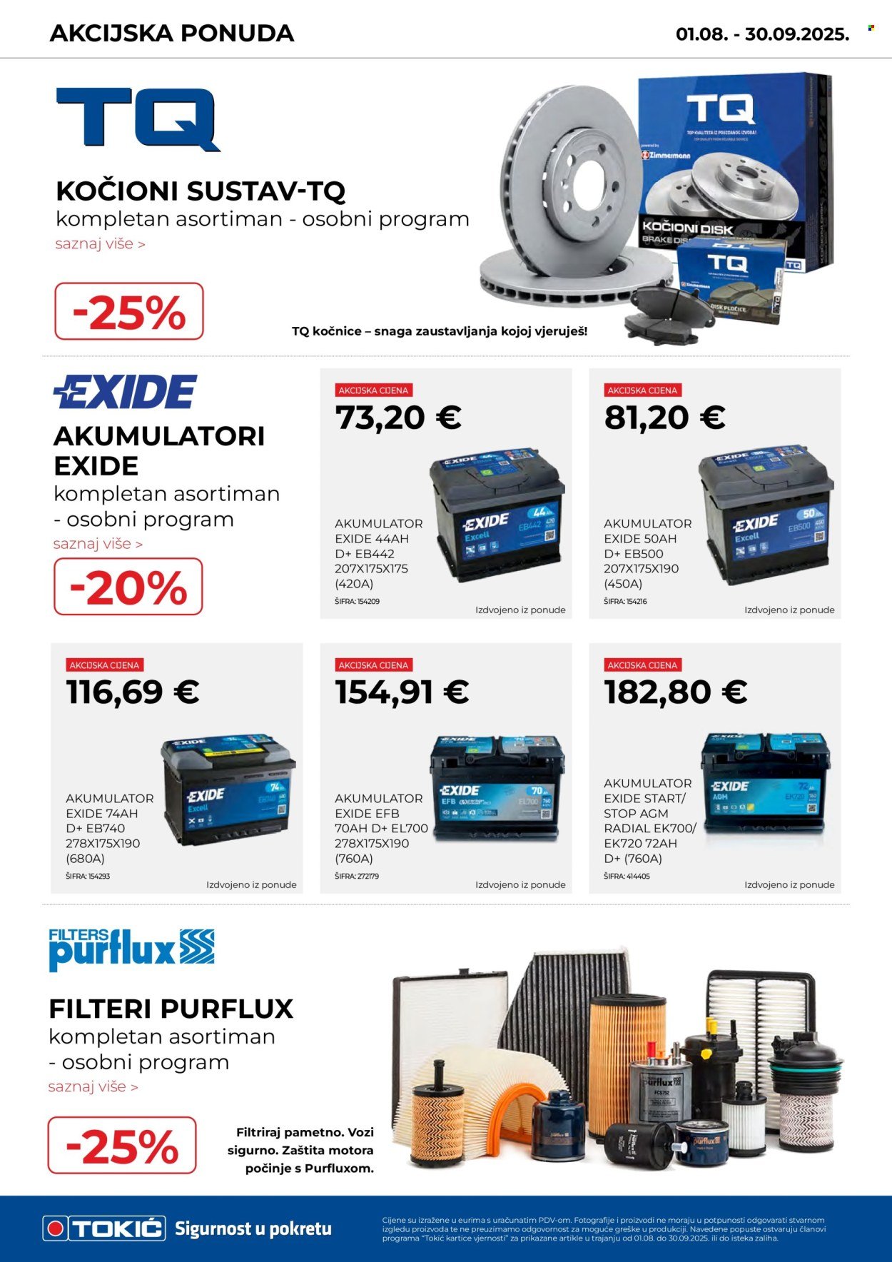 TOKIĆ katalog - Akcijski letak – kolovoz/rujan 2025!