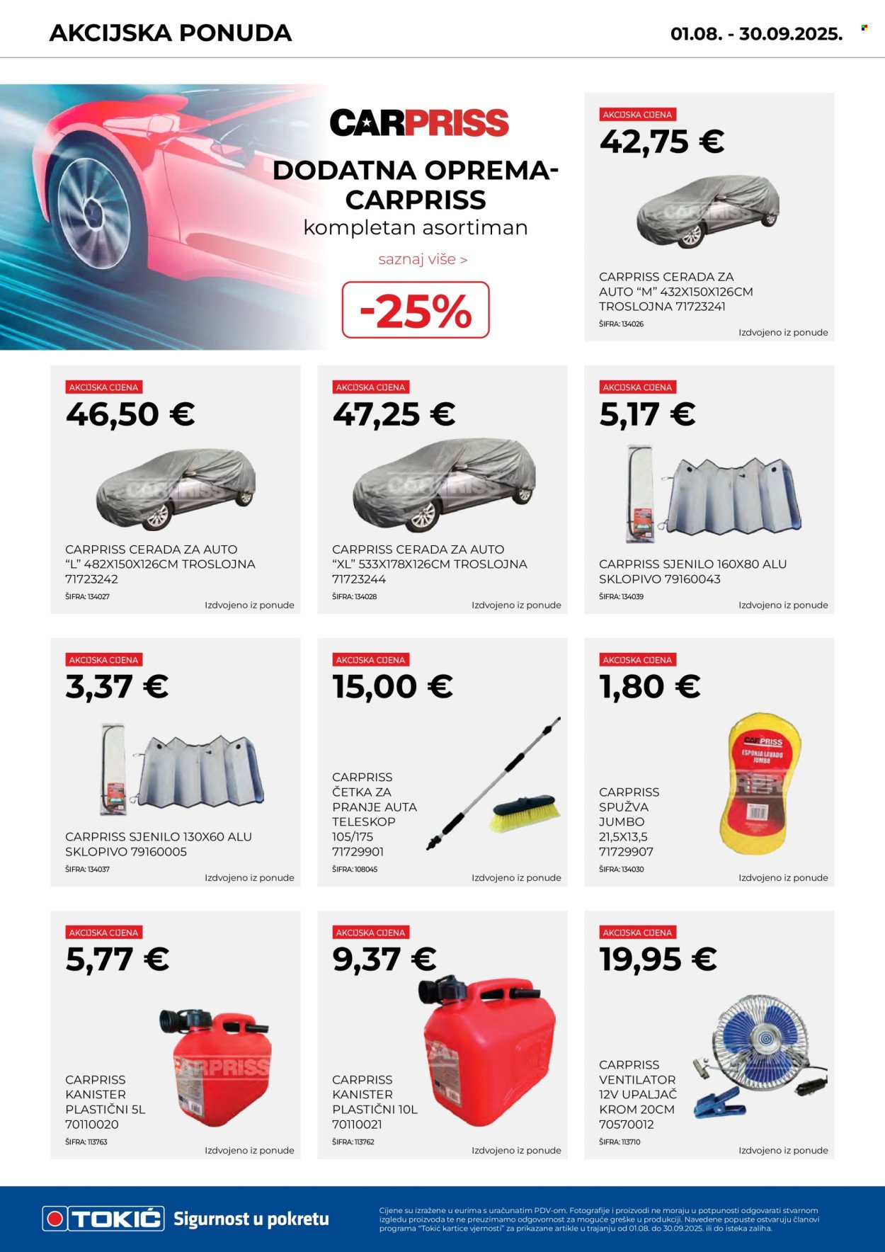TOKIĆ katalog - Akcijski letak – kolovoz/rujan 2025!