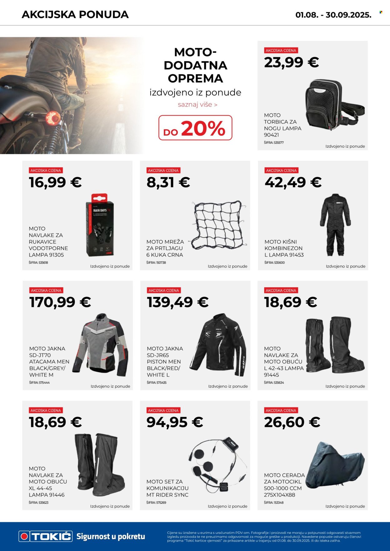 TOKIĆ katalog - Akcijski letak – kolovoz/rujan 2025!