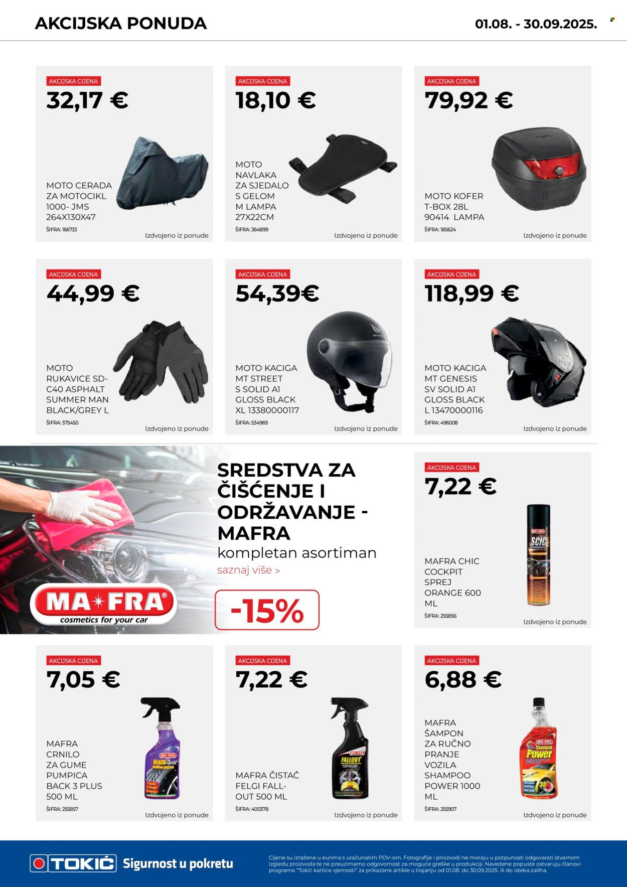 TOKIĆ katalog - Akcijski letak – kolovoz/rujan 2025!
